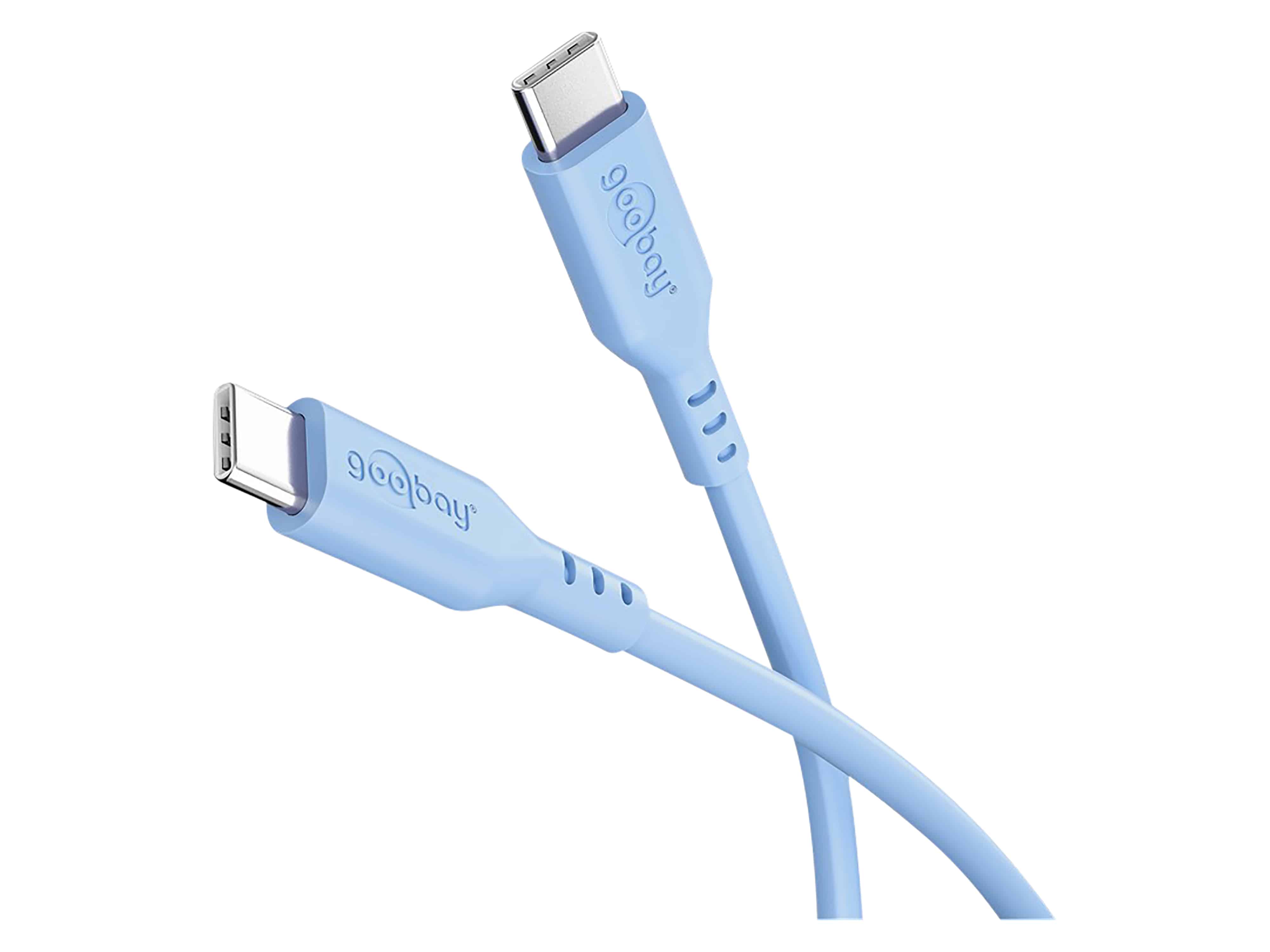 GOOBAY USB-C Kabel 77741 Silikon 1,5m weiß