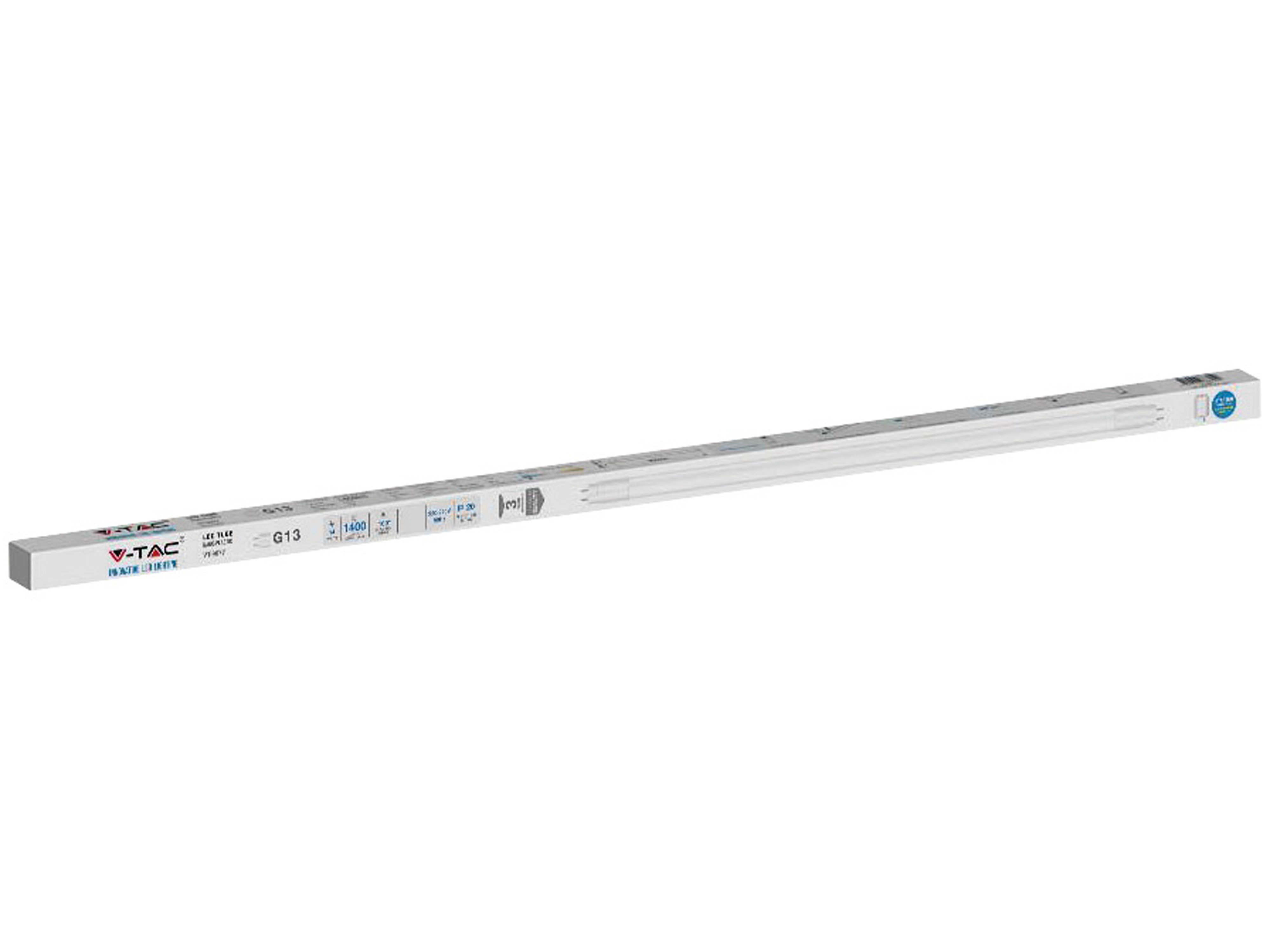 V-TAC LED-Röhre VT-9077, T8, G13, EEK: F, 14 W, 1400 lm, 4000 K, 900 mm, 8 Stück V-TAC LED-Röhre VT-9077, T8, G13, EEK: F, 14 W, 1400 lm, 4000 K, 900 mm, 8 Stück