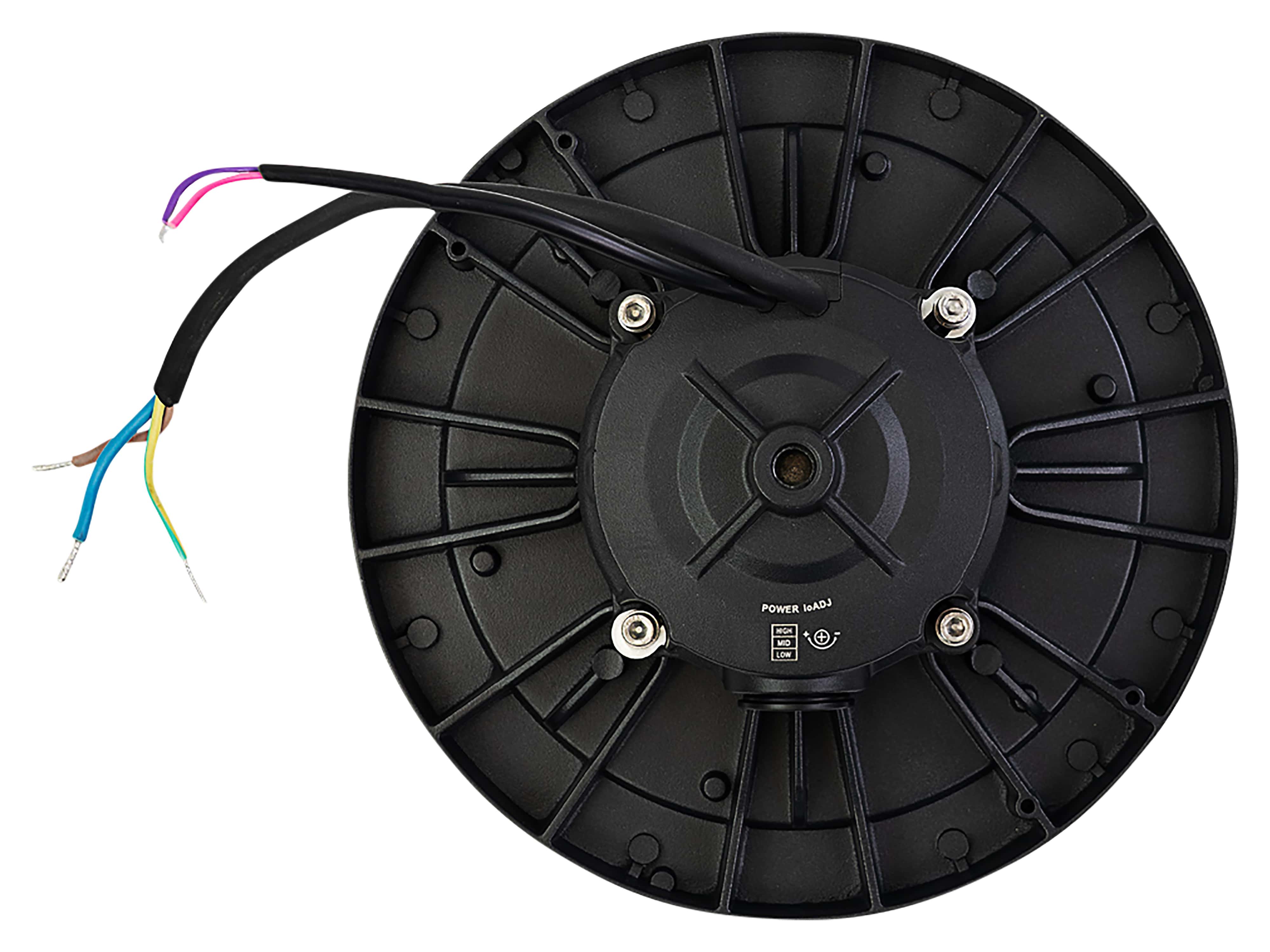 ENOVALITE LED-HighBay-Leuchte, UFO, 60...100 W, 4000 K, EEK: C, 9600...16000 lm, dimmbar, IP65, schwarz