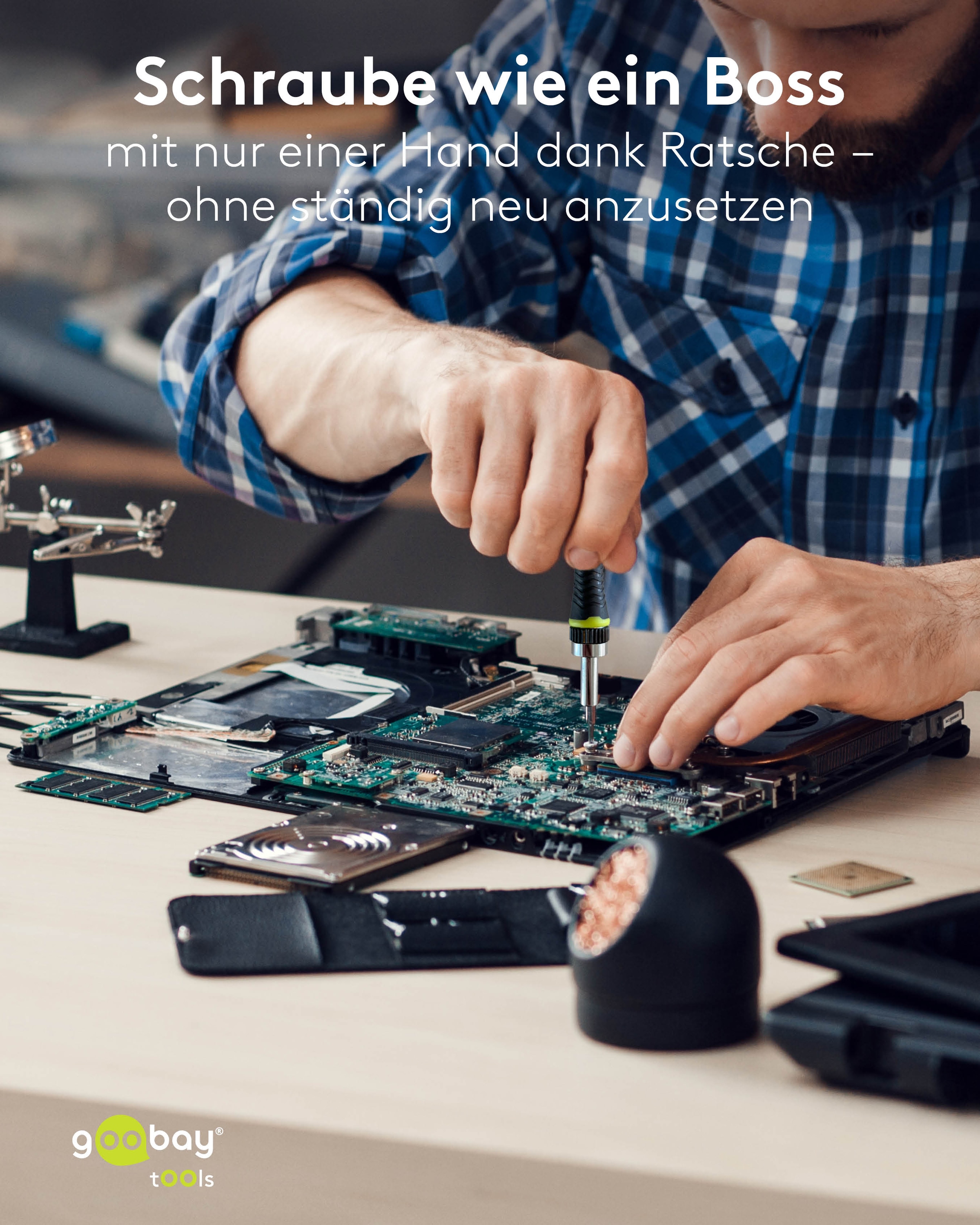 GOOBAY TOOLS Schraubendreher-Set, 77840, mit 26-tlg. Bitsatz