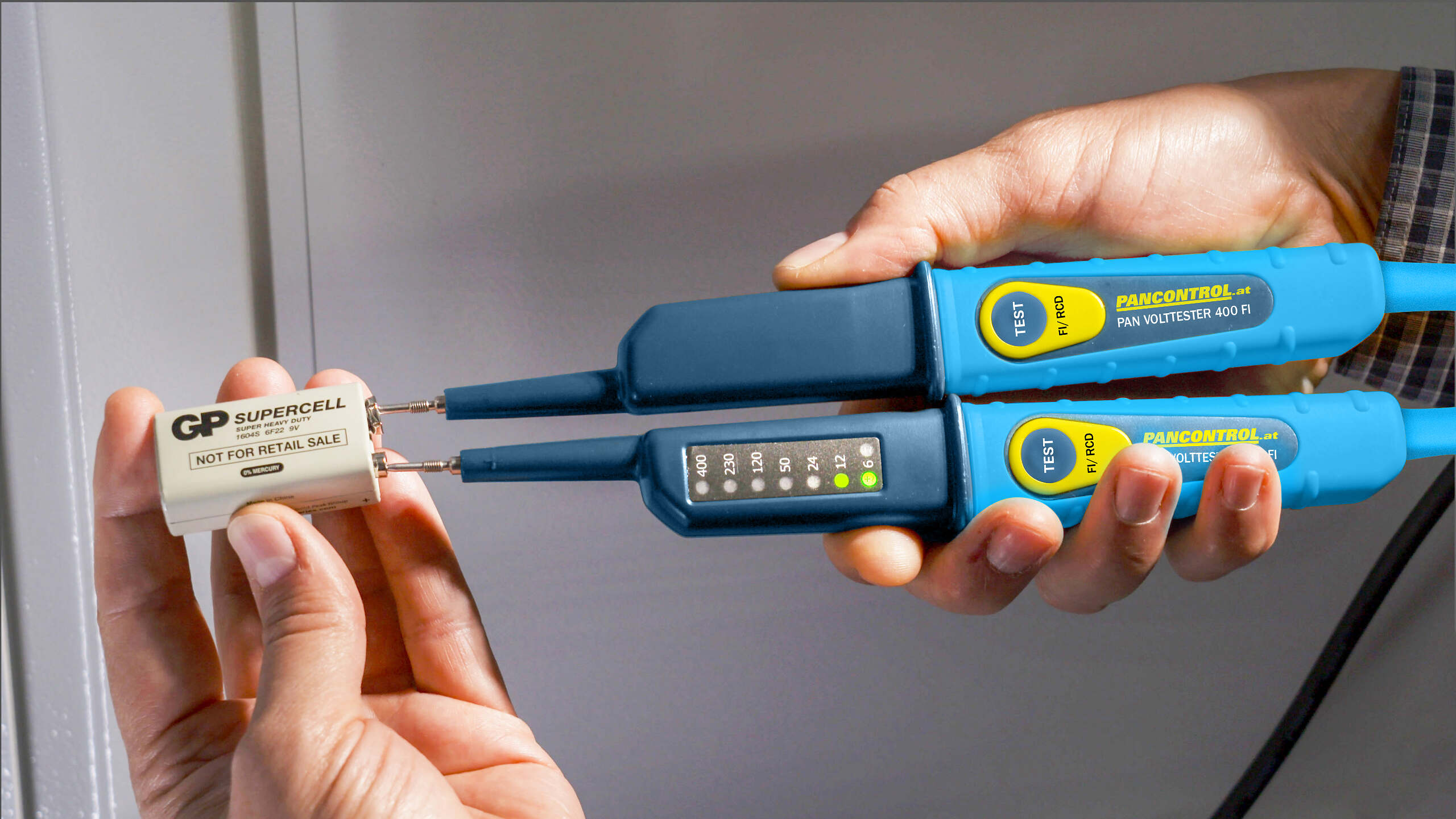 PANCONTROL Messgeräte-Set, Multisensor-Messgerät PAN 185 + Spannungsprüfer PAN Volttester 400FI