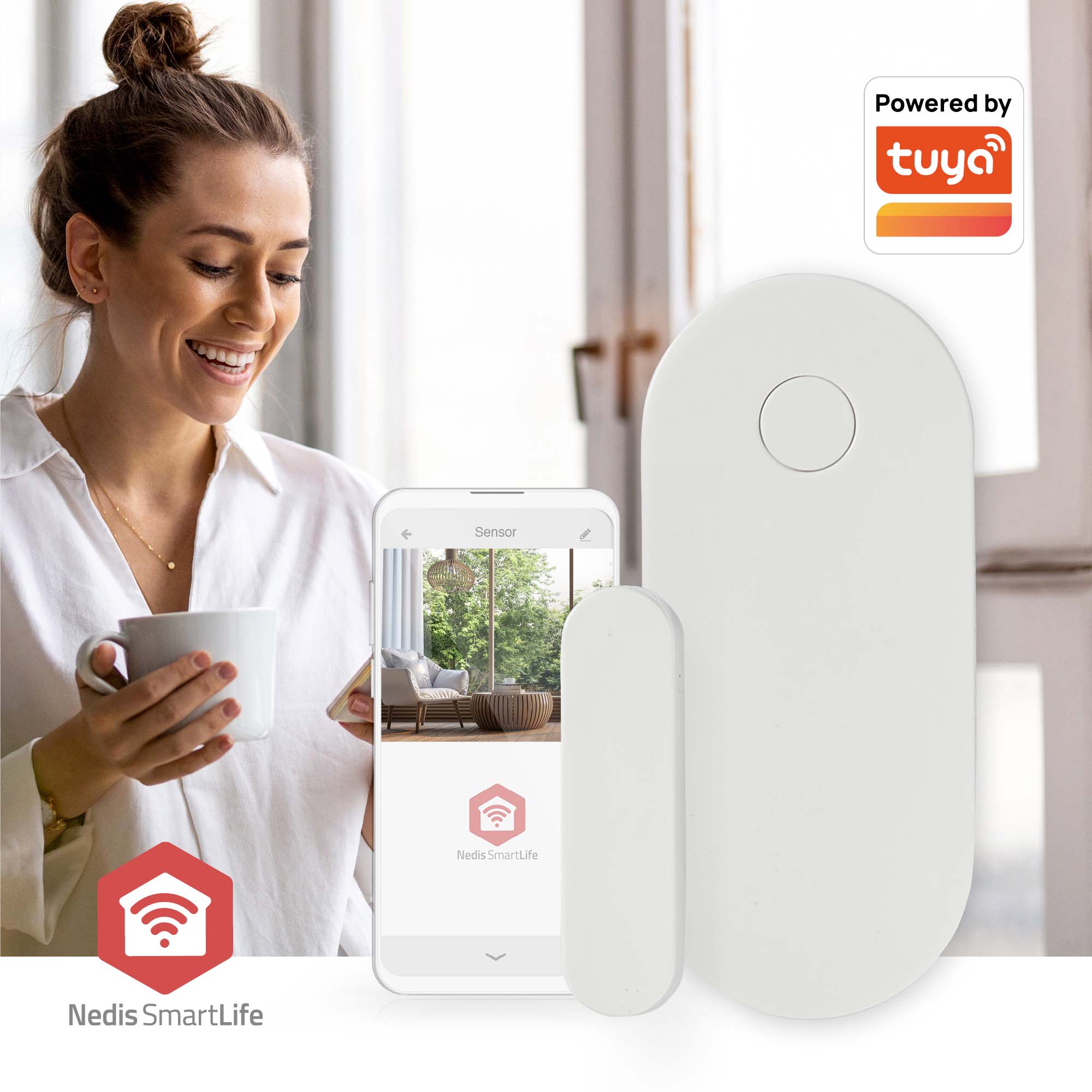 NEDIS Tür-Fenster-Sensor SmartLife, weiß
