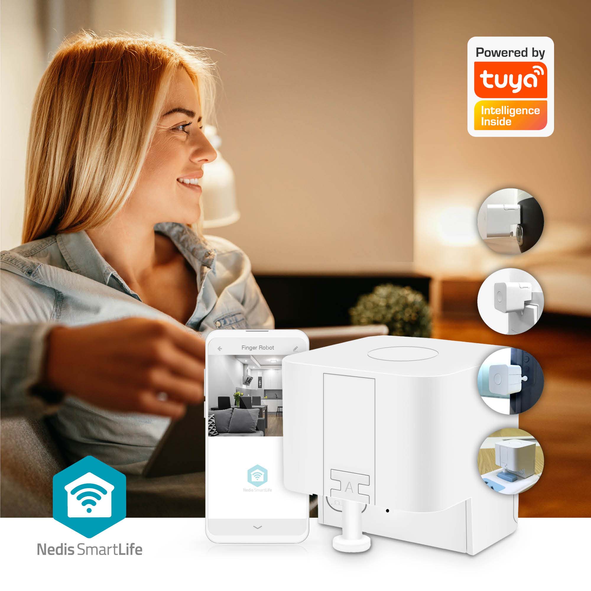 NEDIS Fingerroboter SmartLife, weiß NEDIS Fingerroboter SmartLife, weiß