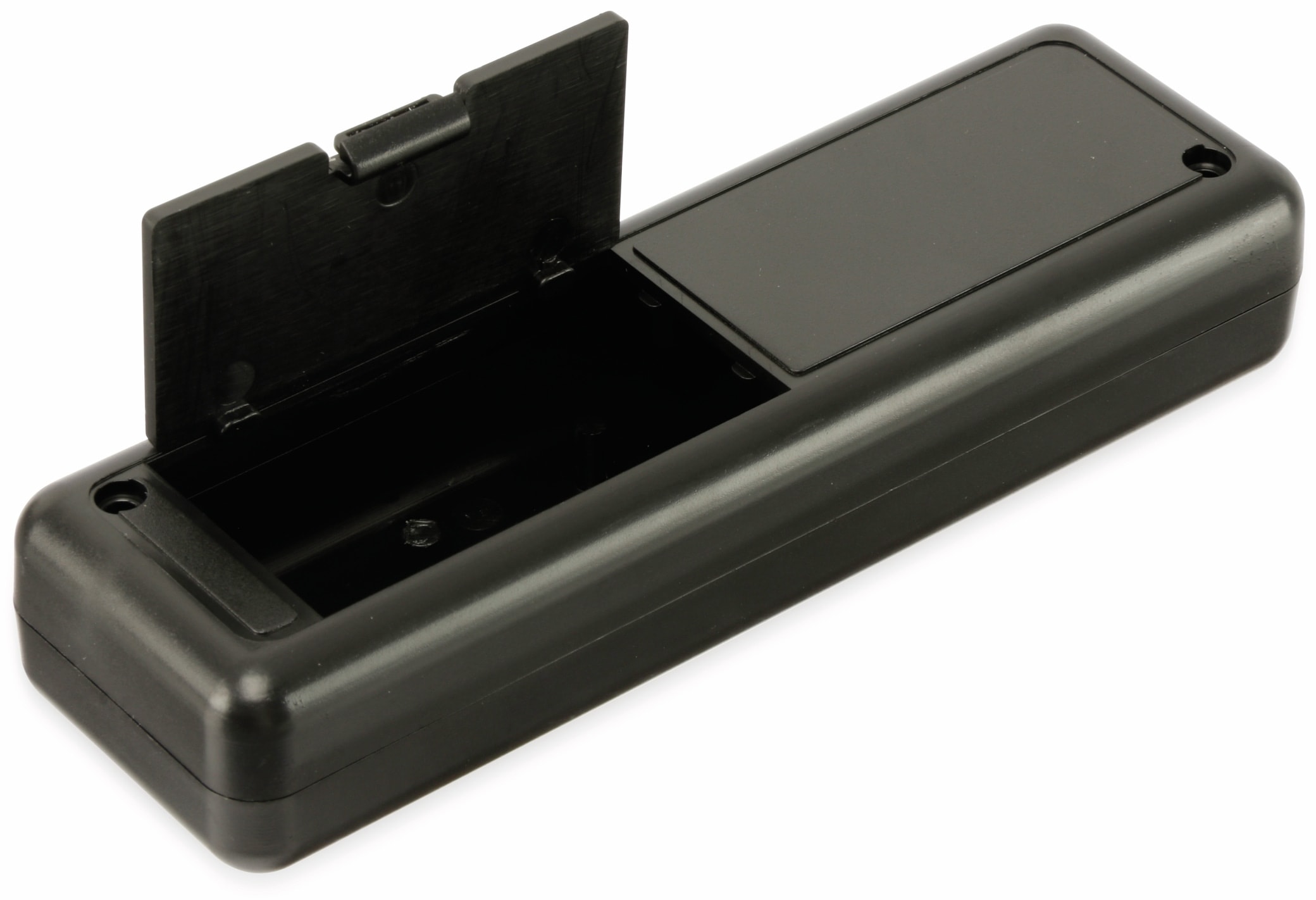 STRAPUBOX Kunststoffgehäuse mit Batteriefach, Typ 6090 SW, 129 x 40 x 24 mm