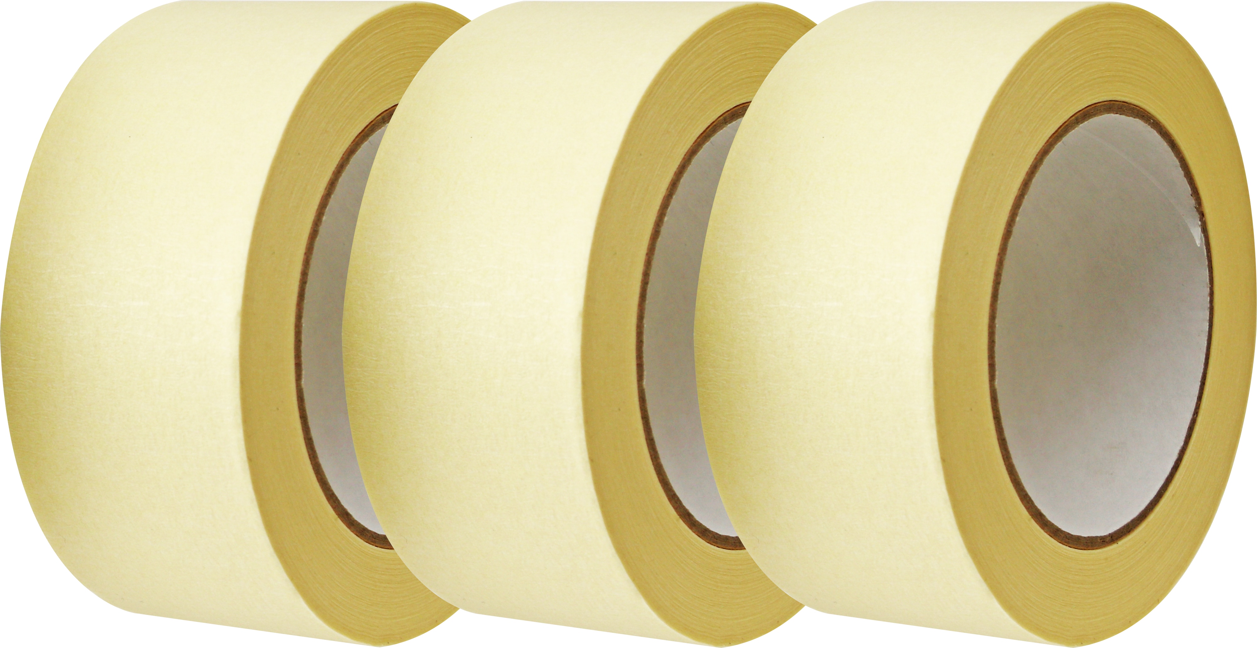 HEIMPROFI Flachkrepp Abdeckklebeband, 50 m x 50 mm, 3er Set
