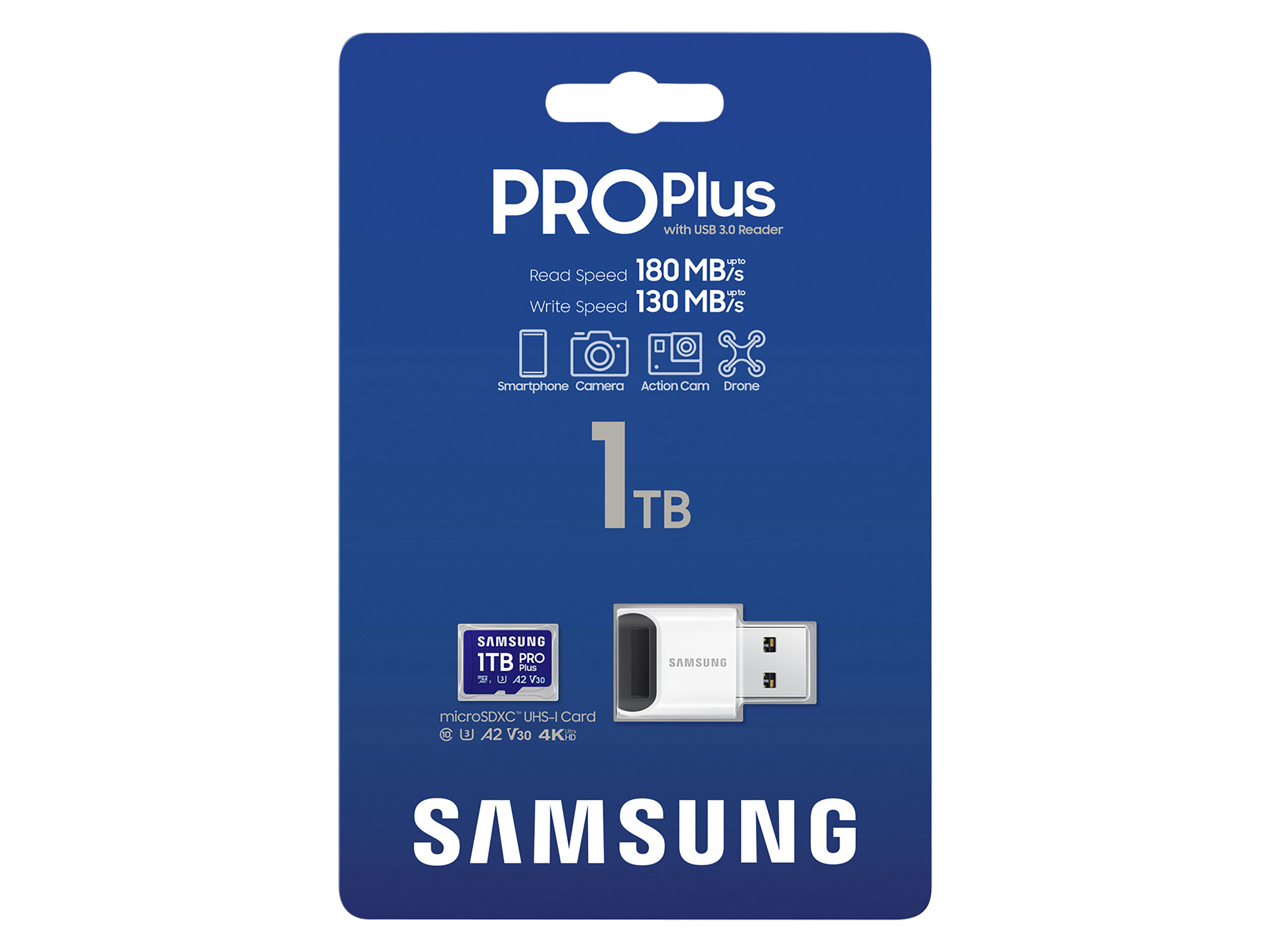 SAMSUNG MicroSDXC-Speicherkarte PRO Plus (2023) 1TB inkl. USB-Adapter