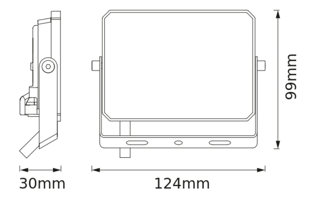 BELLALUX LED-Fluter, 20W, 4000K, 1800lm, neutralweiß, IP65, schwarz