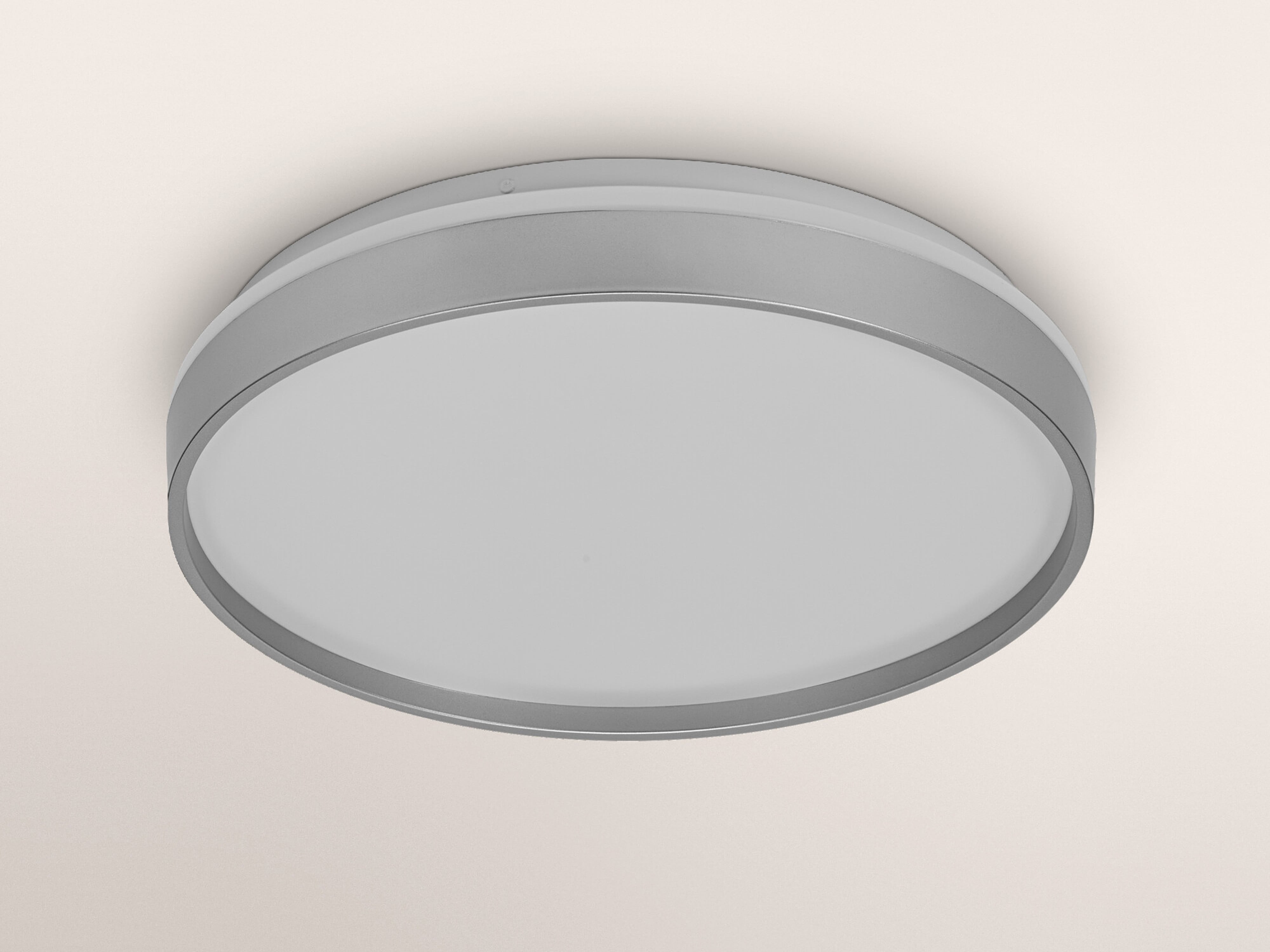 OSRAM LED-Deckenleuchte, 24W, 3000K, 1450lm, warmweiß, IP20, silber, Ø38,5 cm OSRAM LED-Deckenleuchte, 24W, 3000K, 1450lm, warmweiß, IP20, silber, Ø38,5 cm