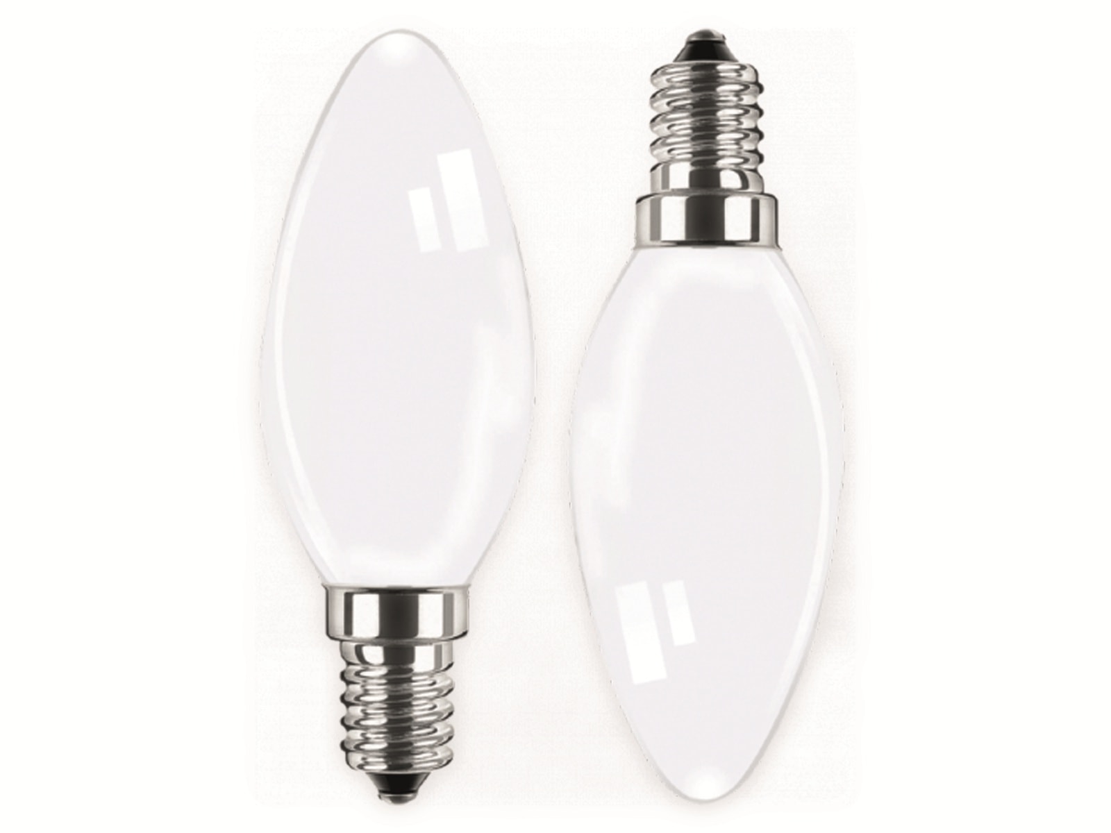 BLULAXA LED-Lampe 49061 Kerze, E14, EEK: F, 4,5 W, 470 lm, 2700 K, 2 Stück