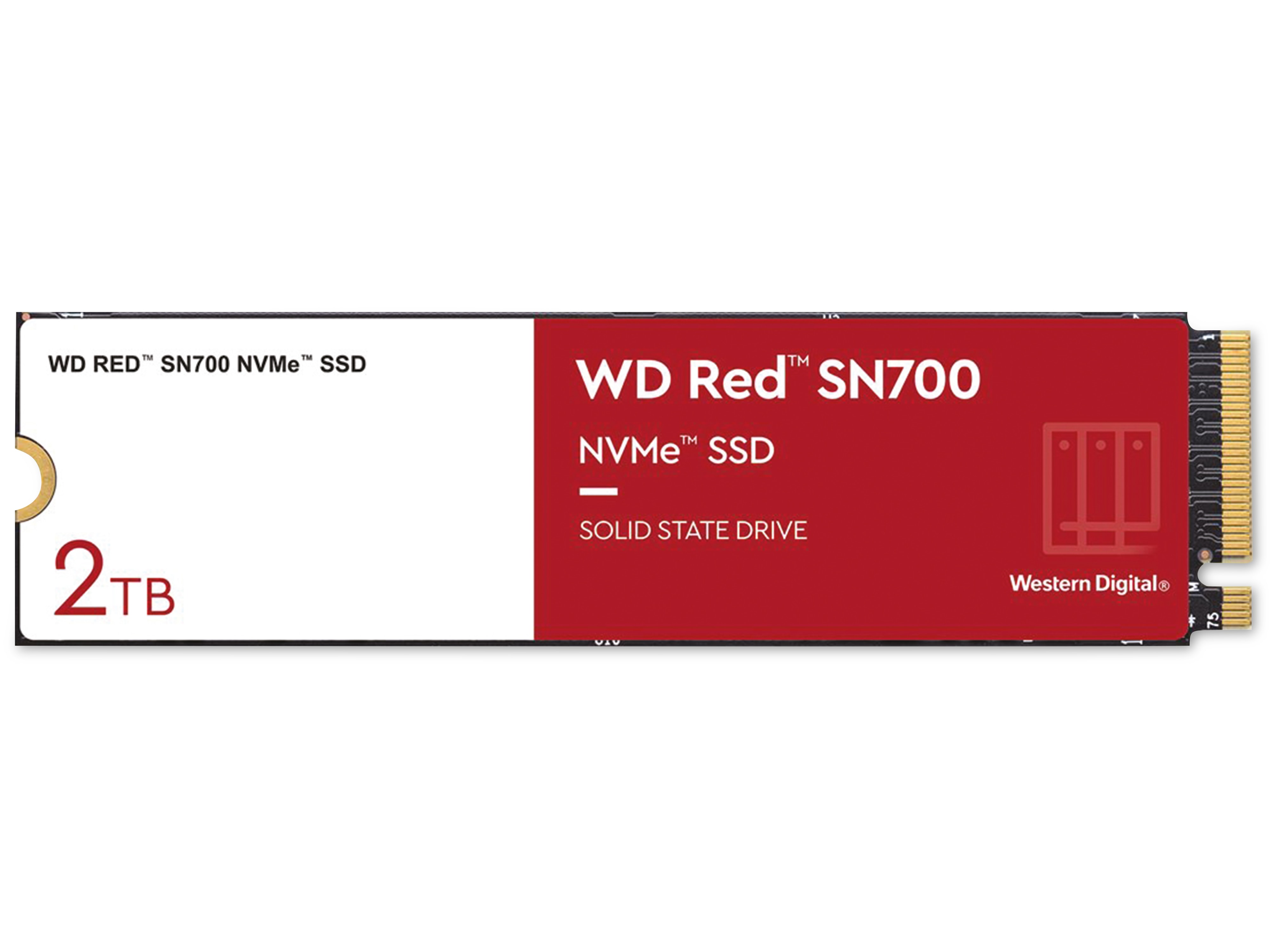 WESTERN DIGITAL M.2 SSD WD Red SN700, 2 TB, NVMe, intern
