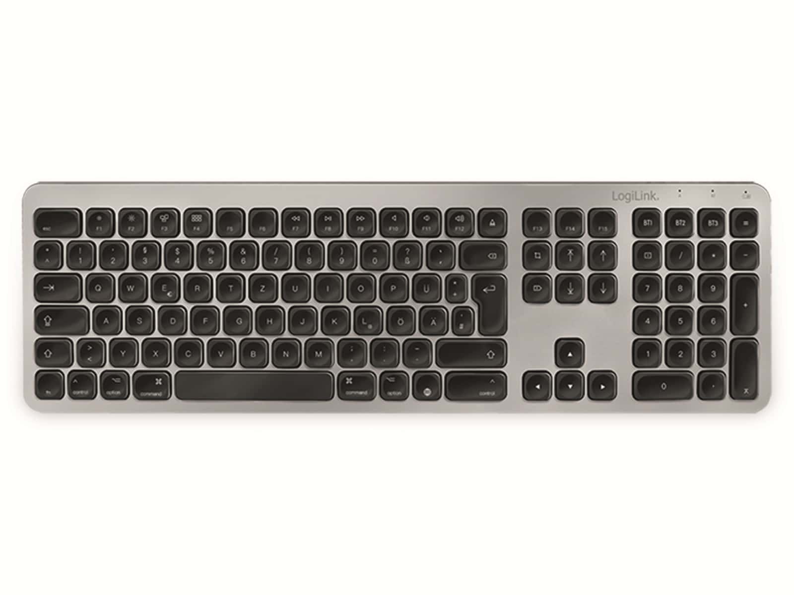 LOGILINK Bluetooth-Tastatur ID0206, grau LOGILINK Bluetooth-Tastatur ID0206, grau