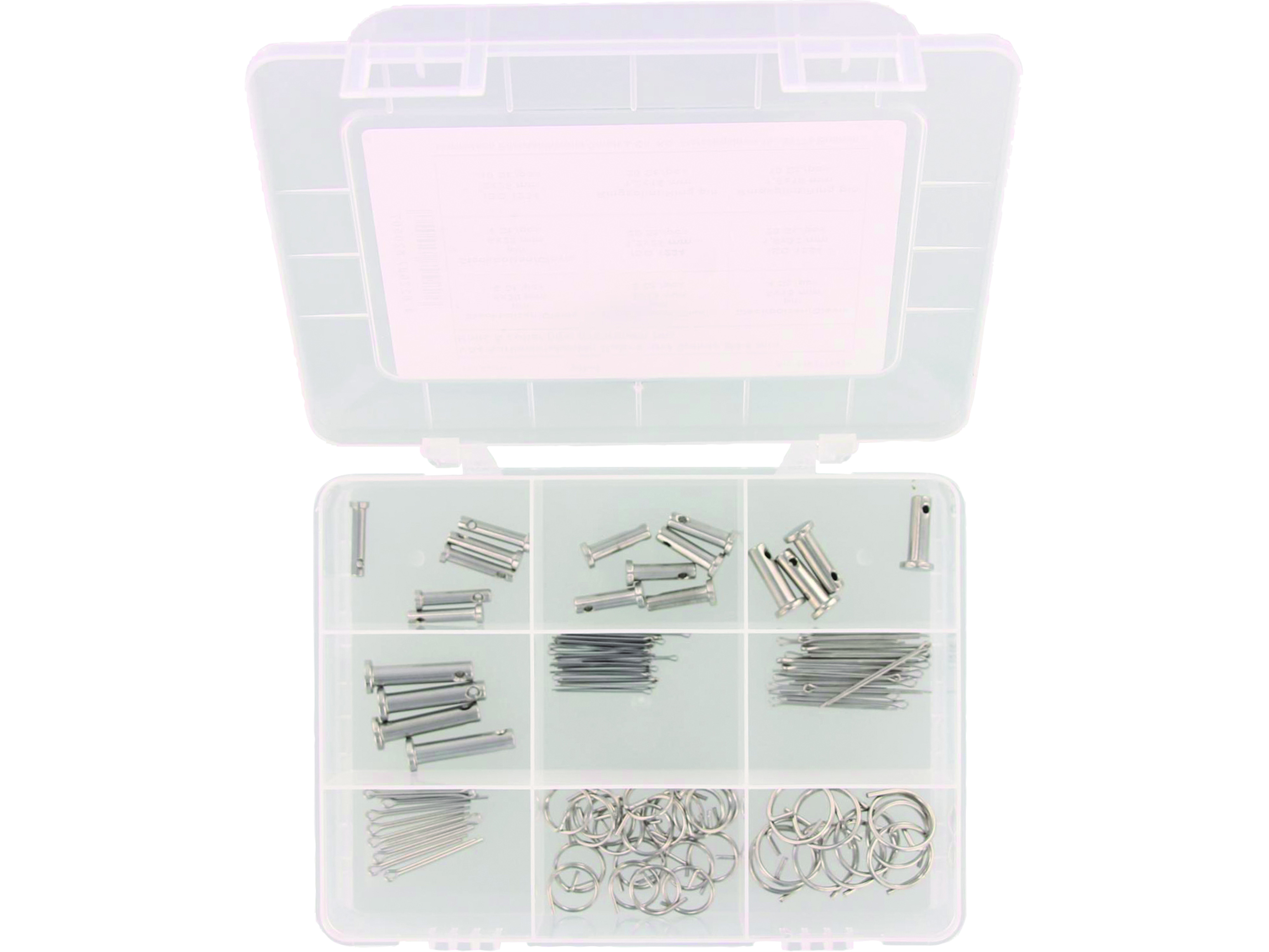 MARINETECH Sortiment Bolzen & Splinte, 8152174030, A4, 4-6 mm, 100-teilig MARINETECH Sortiment Bolzen & Splinte, 8152174030, A4, 4-6 mm, 100-teilig