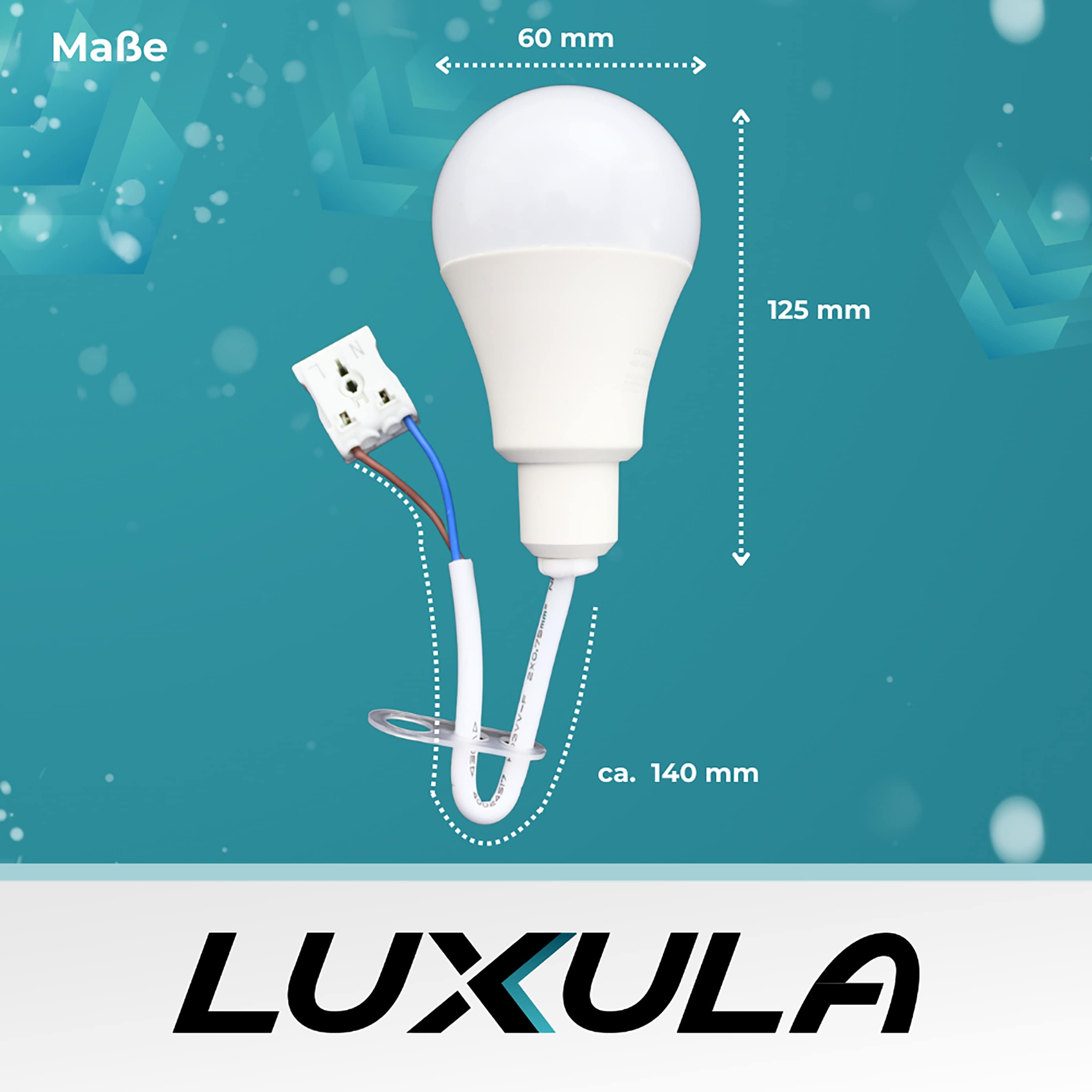 LUXULA LED Renovierungslampe LX100204, 11W, 1150lm, 4000K, mit Kabel und Klemme LUXULA LED Renovierungslampe LX100204, 11W, 1150lm, 4000K, mit Kabel und Klemme