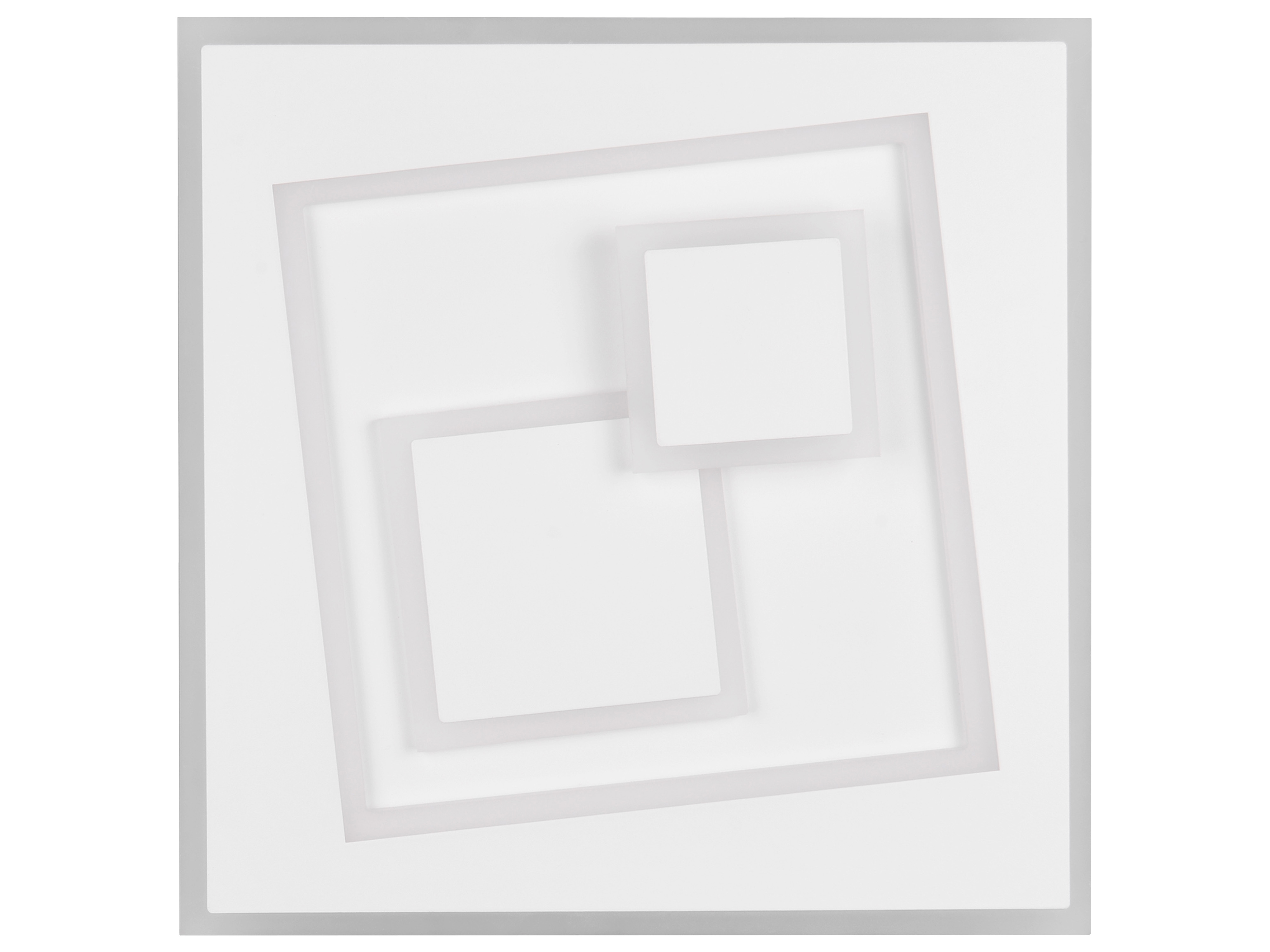 REALITY LED-Deckenleuchte Deglas, 34W, 2700... 6500K, 3900lm, Fernbedienung, CCT, IP20, weiß