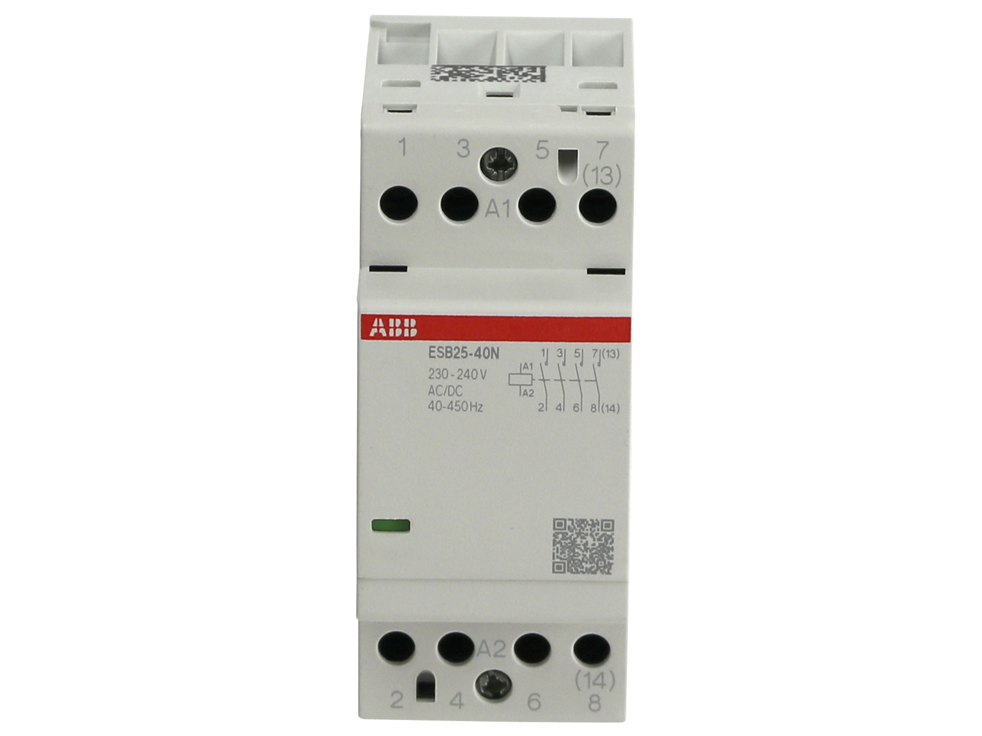 ABB Installationsschütz ESB25-40N-06, 25 A, 4S/0Ö, 230...240 V