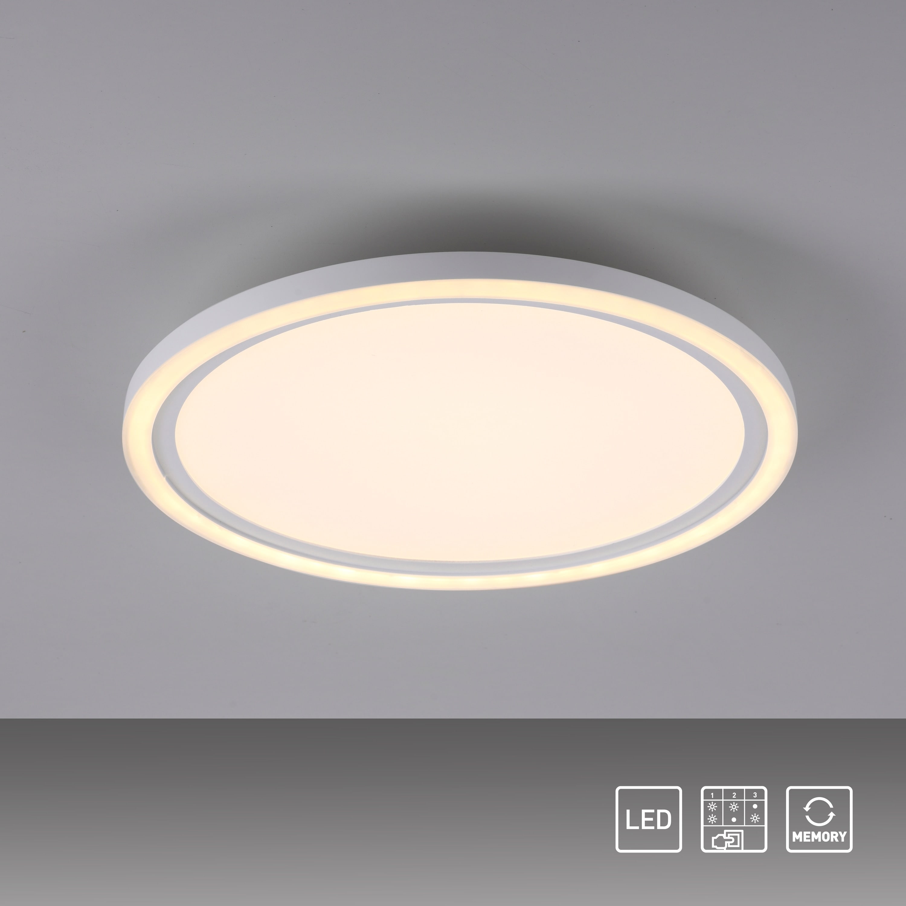 JUST LIGHT LED-Deckenleuchte 14883-16 weiß, 23,5 W, 2600 lm, 3000 K, getrennt schaltbar JUST LIGHT LED-Deckenleuchte 14883-16 weiß, 23,5 W, 2600 lm, 3000 K, getrennt schaltbar