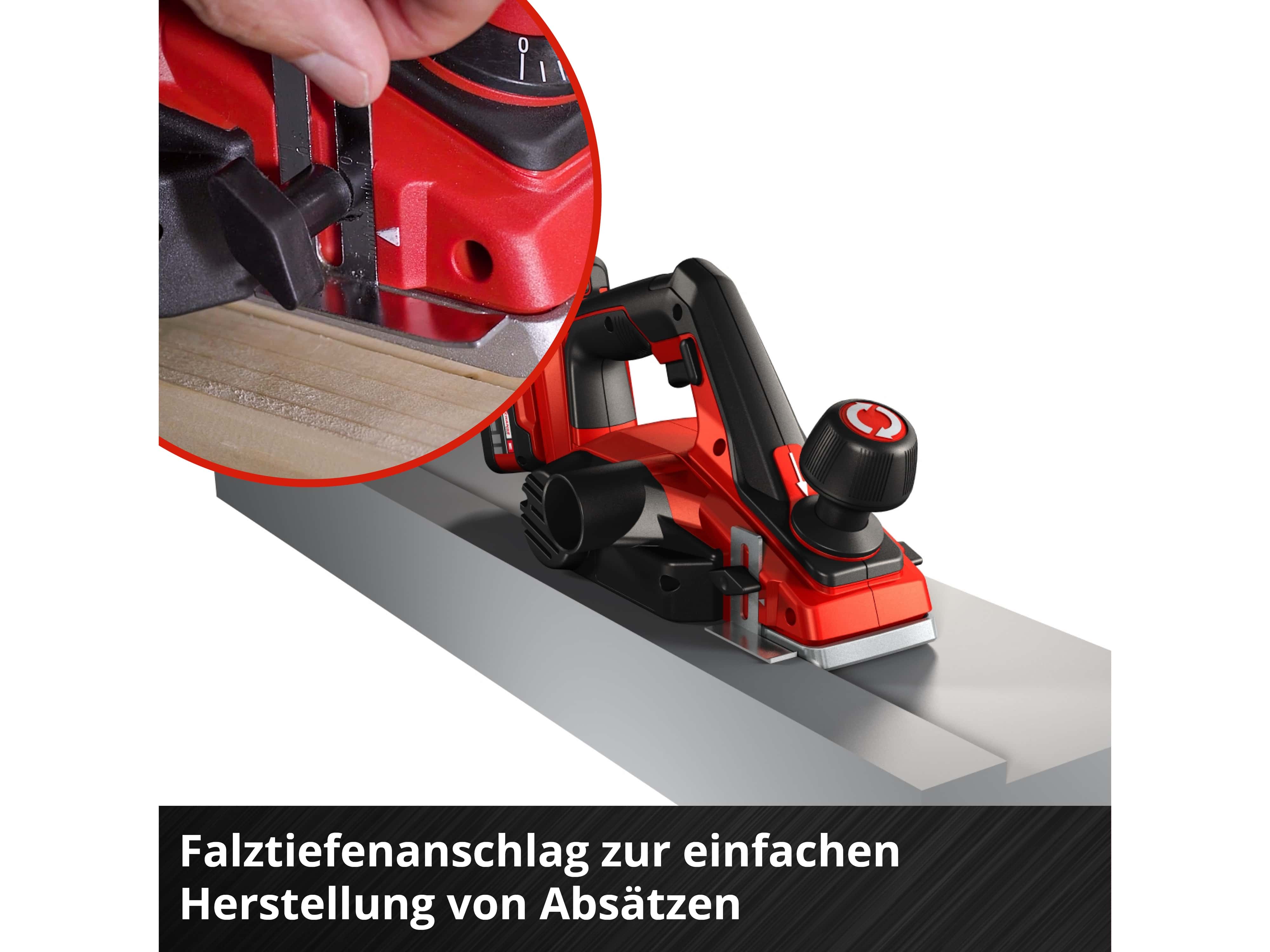 EINHELL Akku-Hobel TE-PL 18/82 Li Solo EINHELL Akku-Hobel TE-PL 18/82 Li Solo