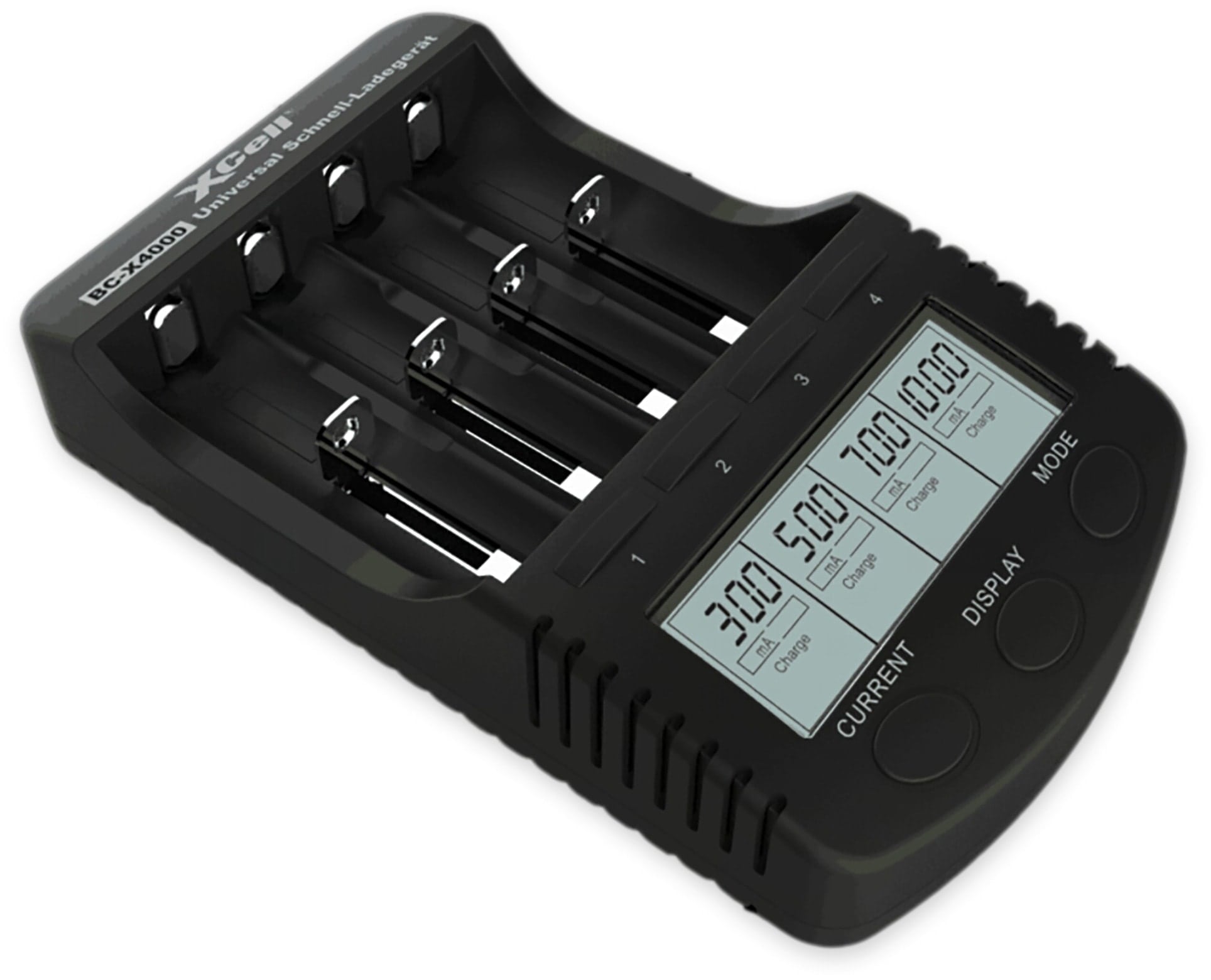 XCELL Ladegerät BC-X4000, mit LCD-Display XCELL Ladegerät BC-X4000, mit LCD-Display