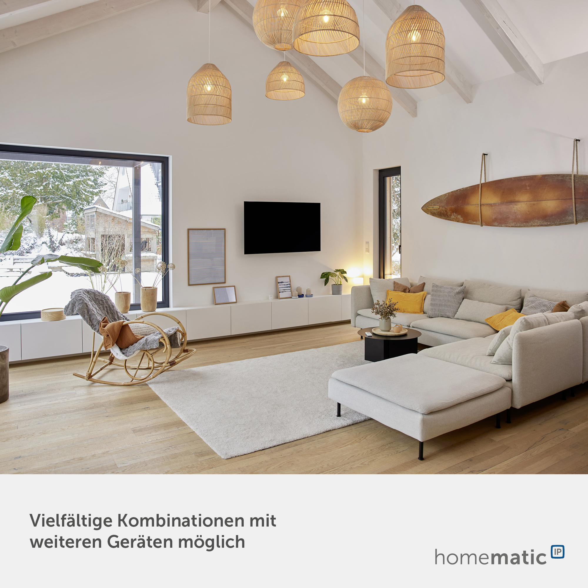 HOMEMATIC IP Smart Home 153501A0 Kontakt-Schnittstelle Unterputz, 6-fach