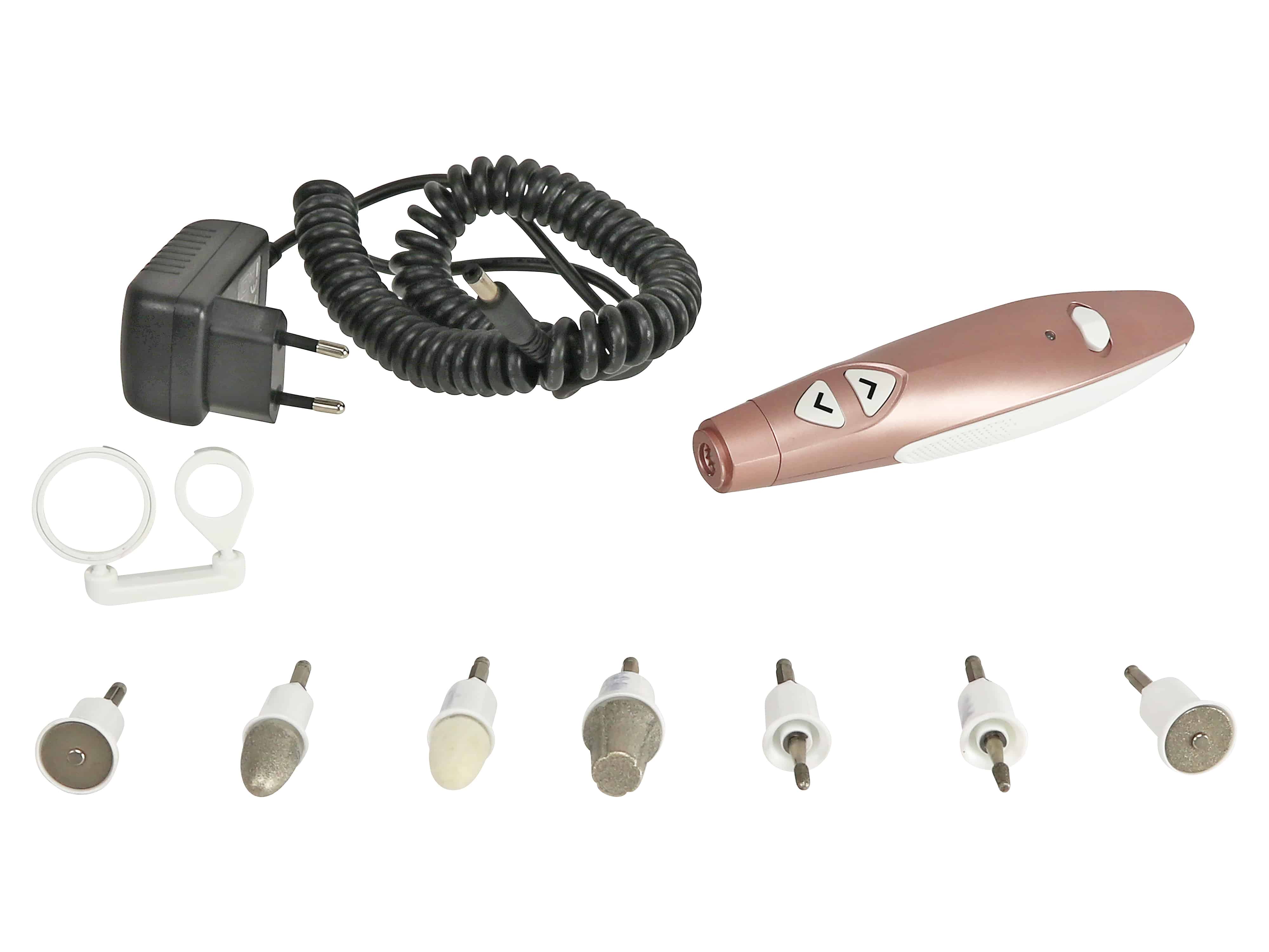 VIDABELLE Manikür-/Pedikür Set, beige, 7 Aufsätze