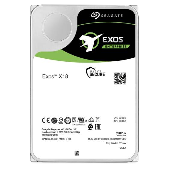 SEAGATE HDD EXOS X18 ST14000NM000J 14 TB, 8,9 cm (3,5"), 256 MB, SATA 6Gb/s 