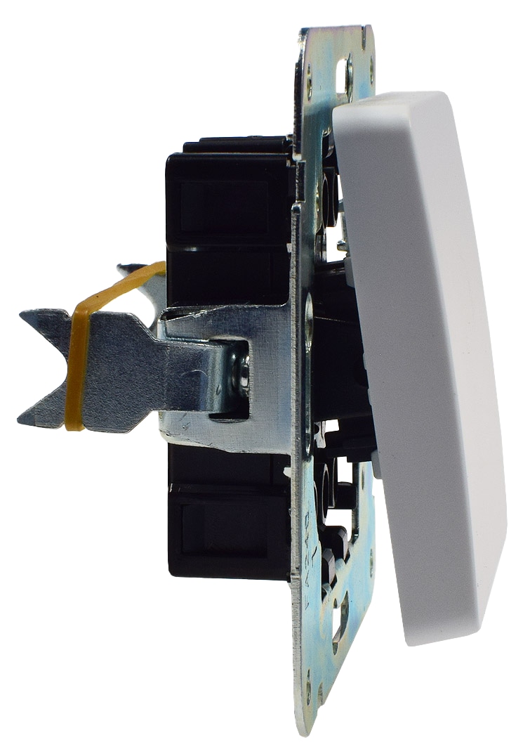 MILOS Wechselschalter 22773, UP, 10A/250V, Steckanschluss, weiß matt