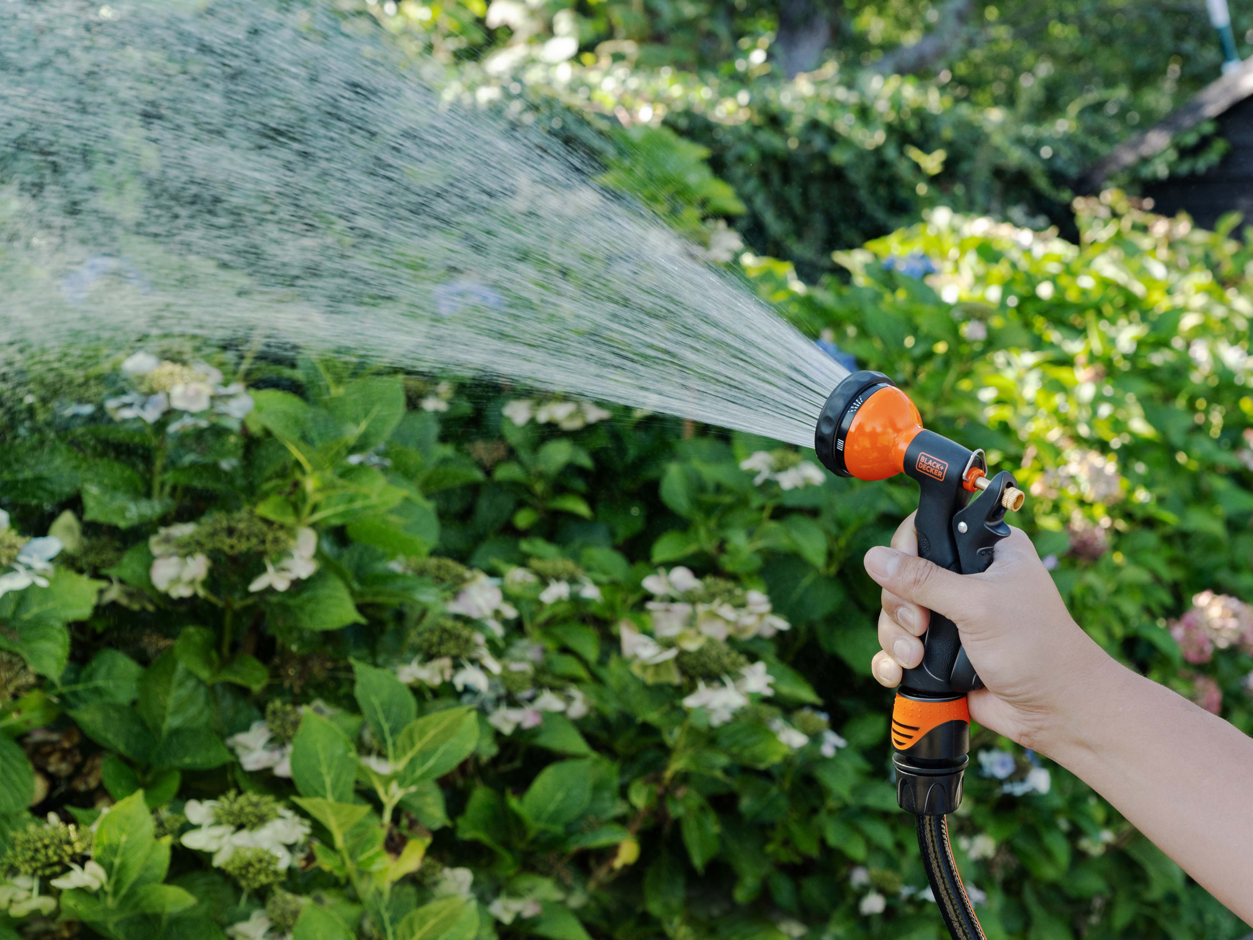 BLACK & DECKER Gartensprüher-Set, 4-teilig, 7 Funktionen