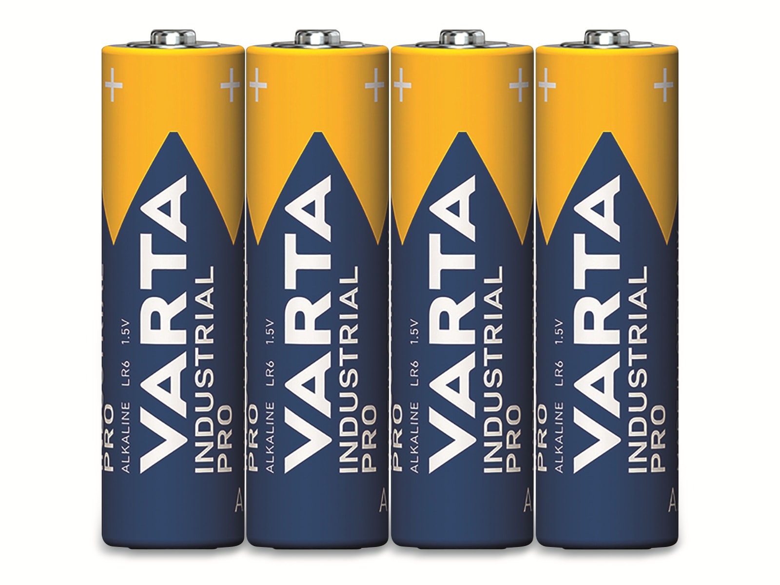 VARTA Batterie Alkaline, Mignon, AA, LR06, 1.5V, Industrial Pro, 4 Stück