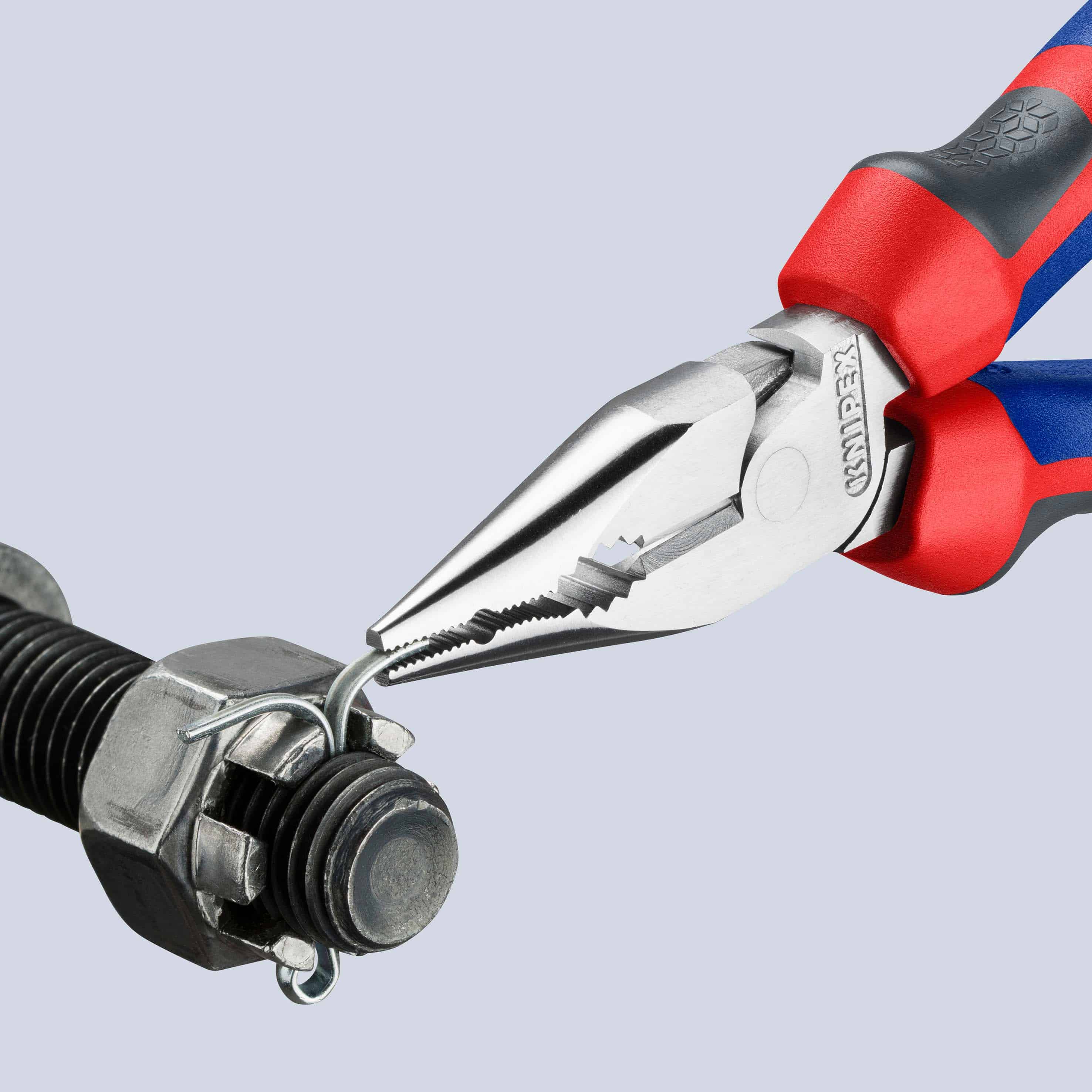 KNIPEX Spitz-Kombizange, 08 25 145, 145 mm, Stahl, Kunststoffgriff