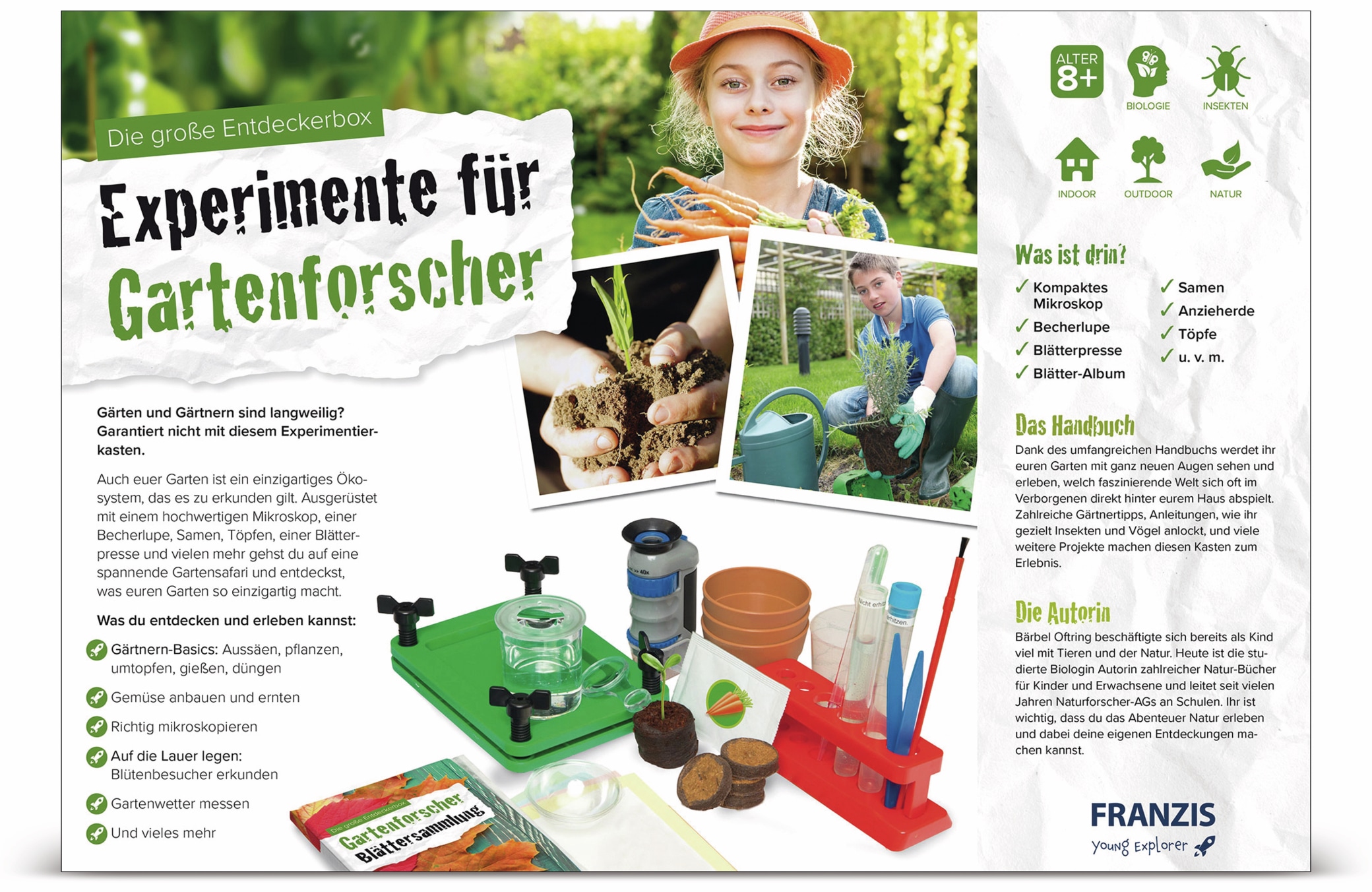 Franzis Die große Entdeckerbox, Experimente für Gartenforscher, FRANZIS Franzis Die große Entdeckerbox, Experimente für Gartenforscher, FRANZIS