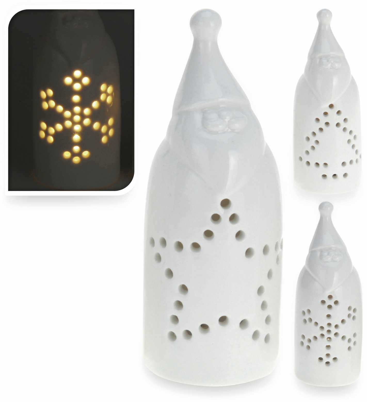 Weihnachtsmann, Porzellan, 13 cm Weihnachtsmann, Porzellan, 13 cm