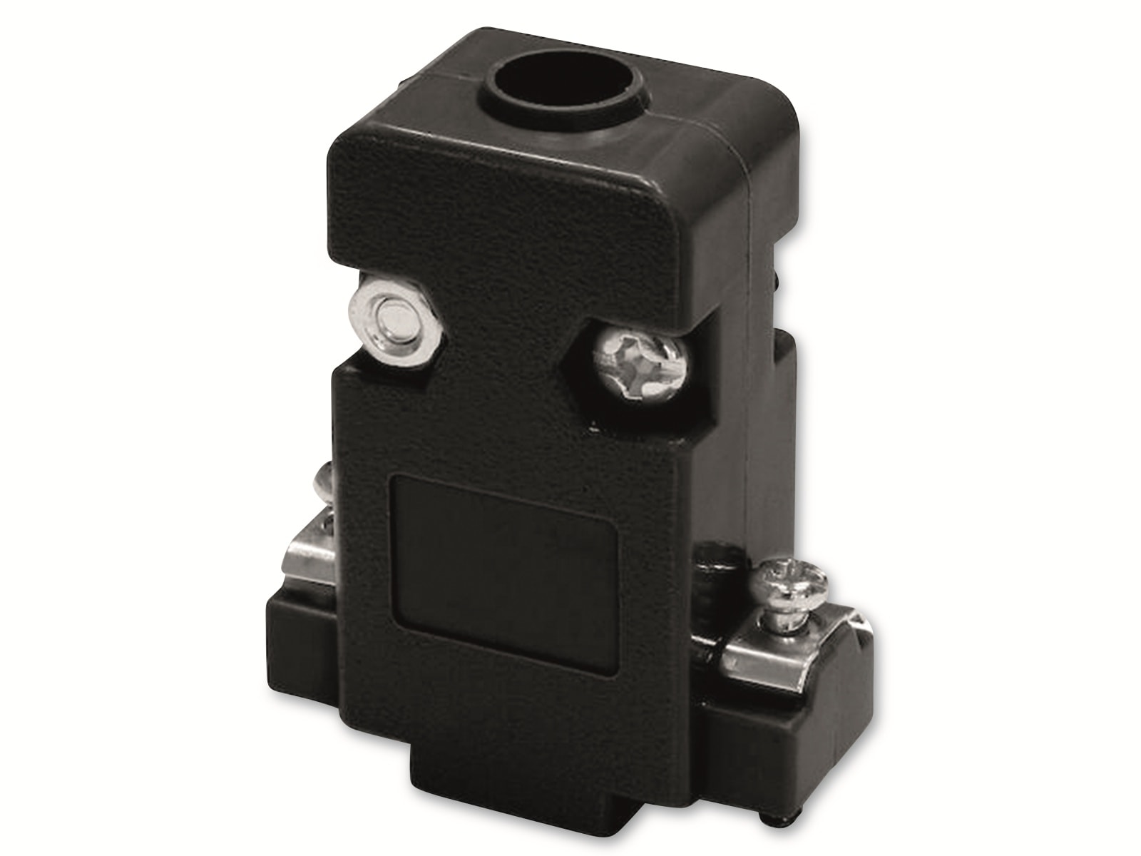 ECON CONNECT Posthaube für D-Sub Steckverbinder, 9-polig, schwarz, Kunststoff