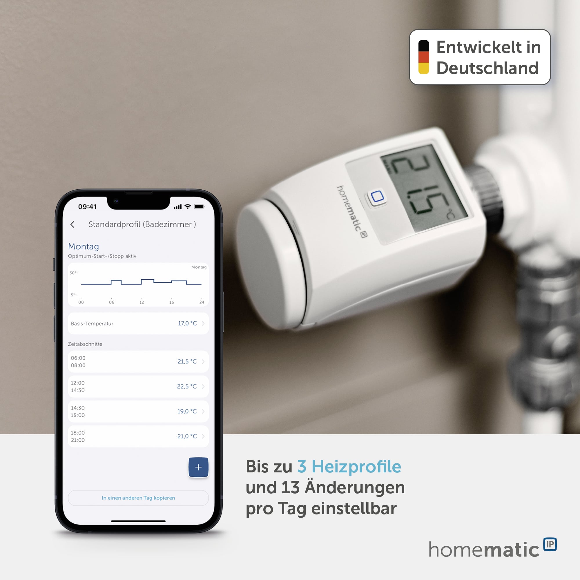 HOMEMATIC IP Smart Home 140280 Heizkörper-Thermostat