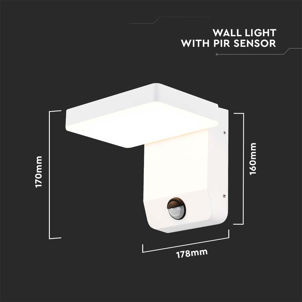 V-TAC LED-Fluter VT-11020S, EEK: E, 17 W, 2520 lm, 3000 K, Sensor, weiß V-TAC LED-Fluter VT-11020S, EEK: E, 17 W, 2520 lm, 3000 K, Sensor, weiß