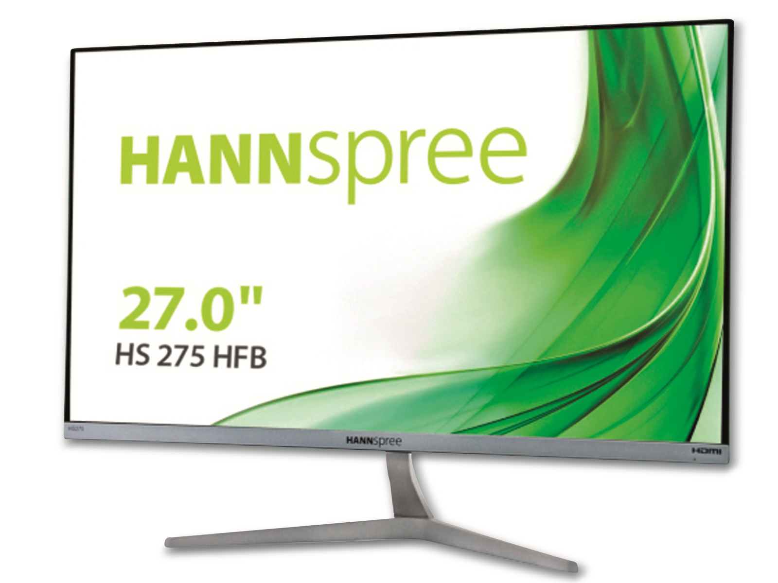 HANNspree Monitor HS275HFB, 27", EEK: E (A bis G), 16:9, 5ms, VGA, HDMI
