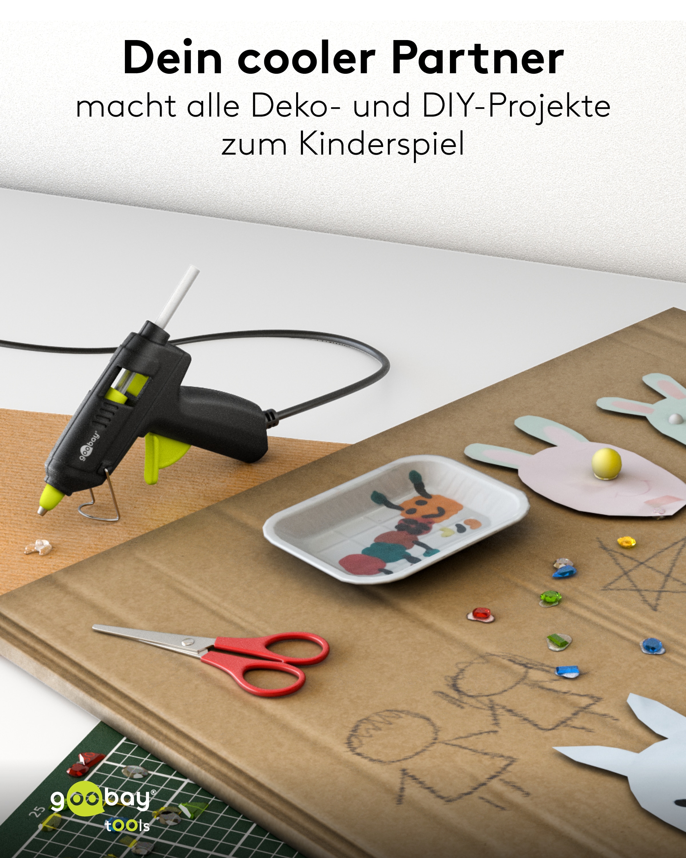 GOOBAY TOOLS Heißklebepistole Advanced, 77825, 20 W, inkl. 50 Klebesticks