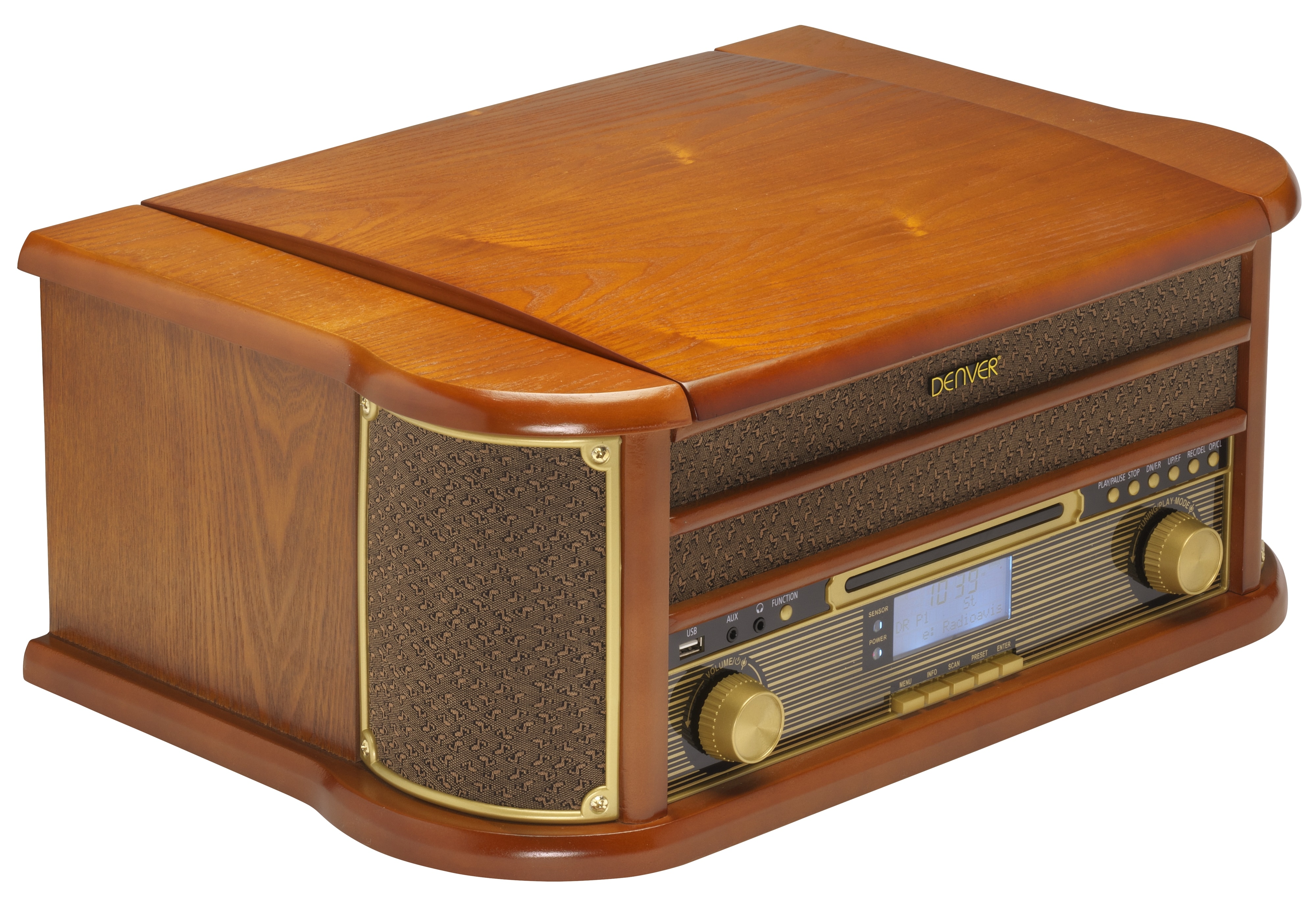 DENVER Retro Music Center MRD-51, Holz