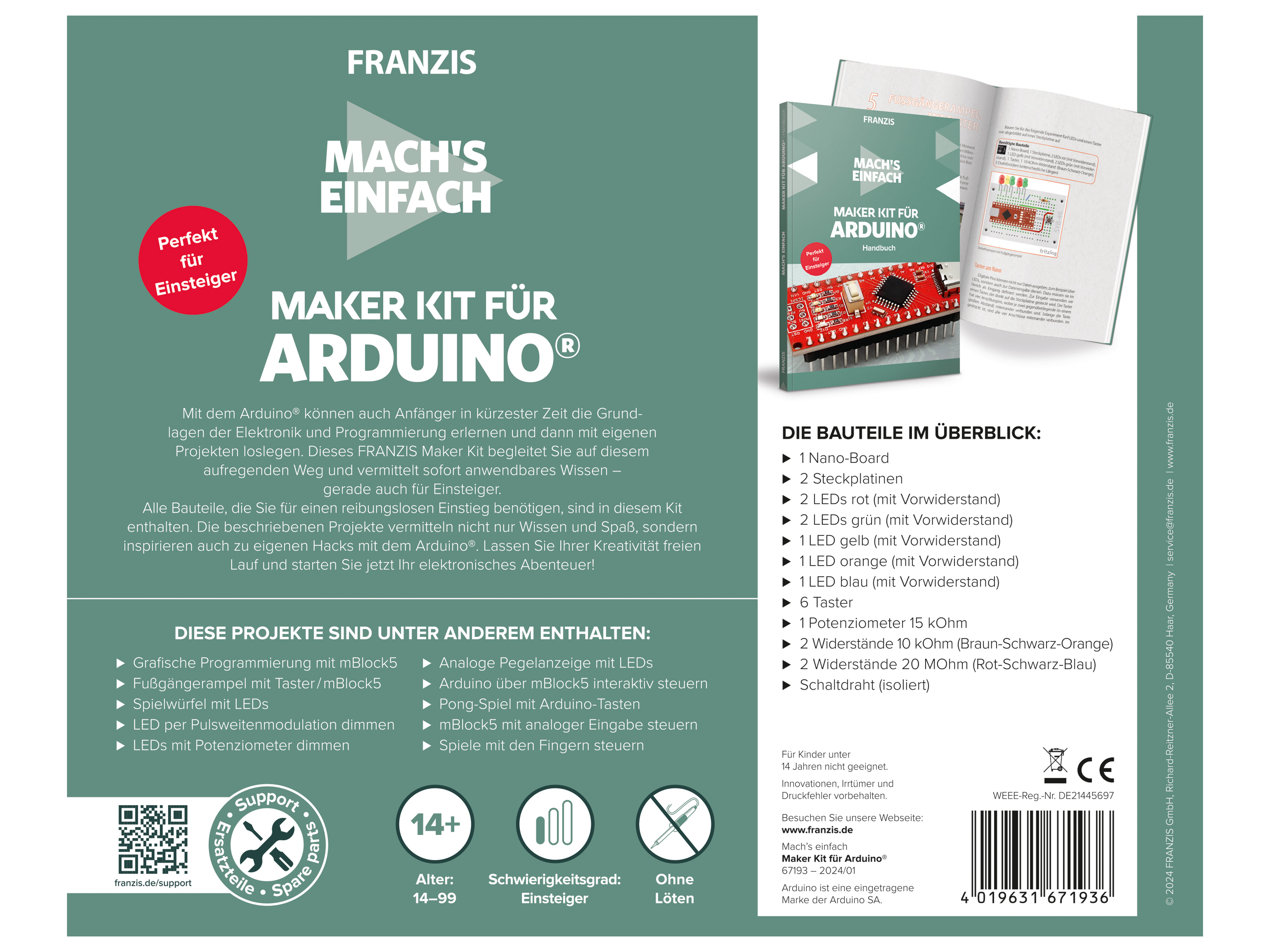 FRANZIS Maker Kit für Arduino