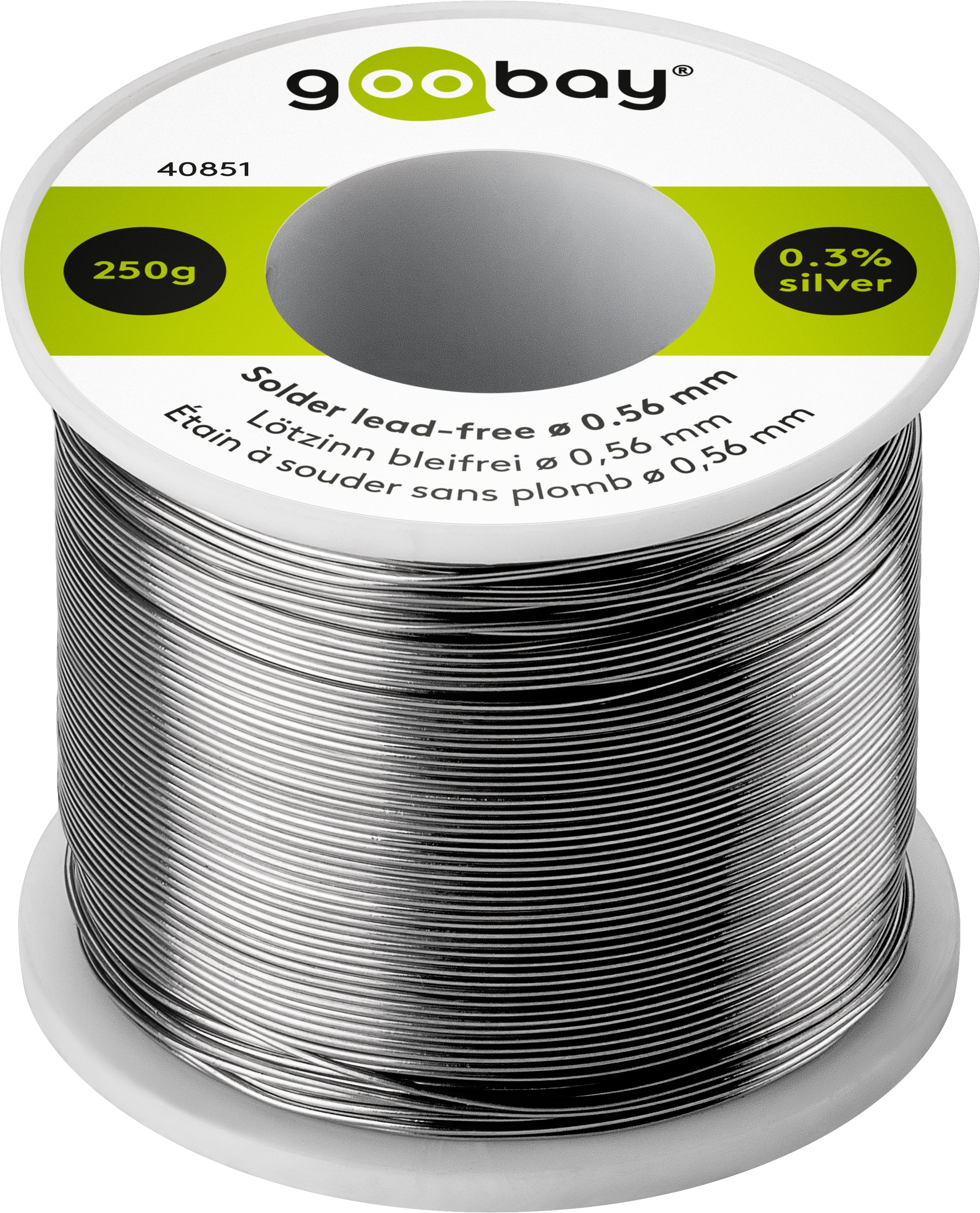 GOOBAY Lötzinn Essential, 250 g, Ø 0,56 mm GOOBAY Lötzinn Essential, 250 g, Ø 0,56 mm