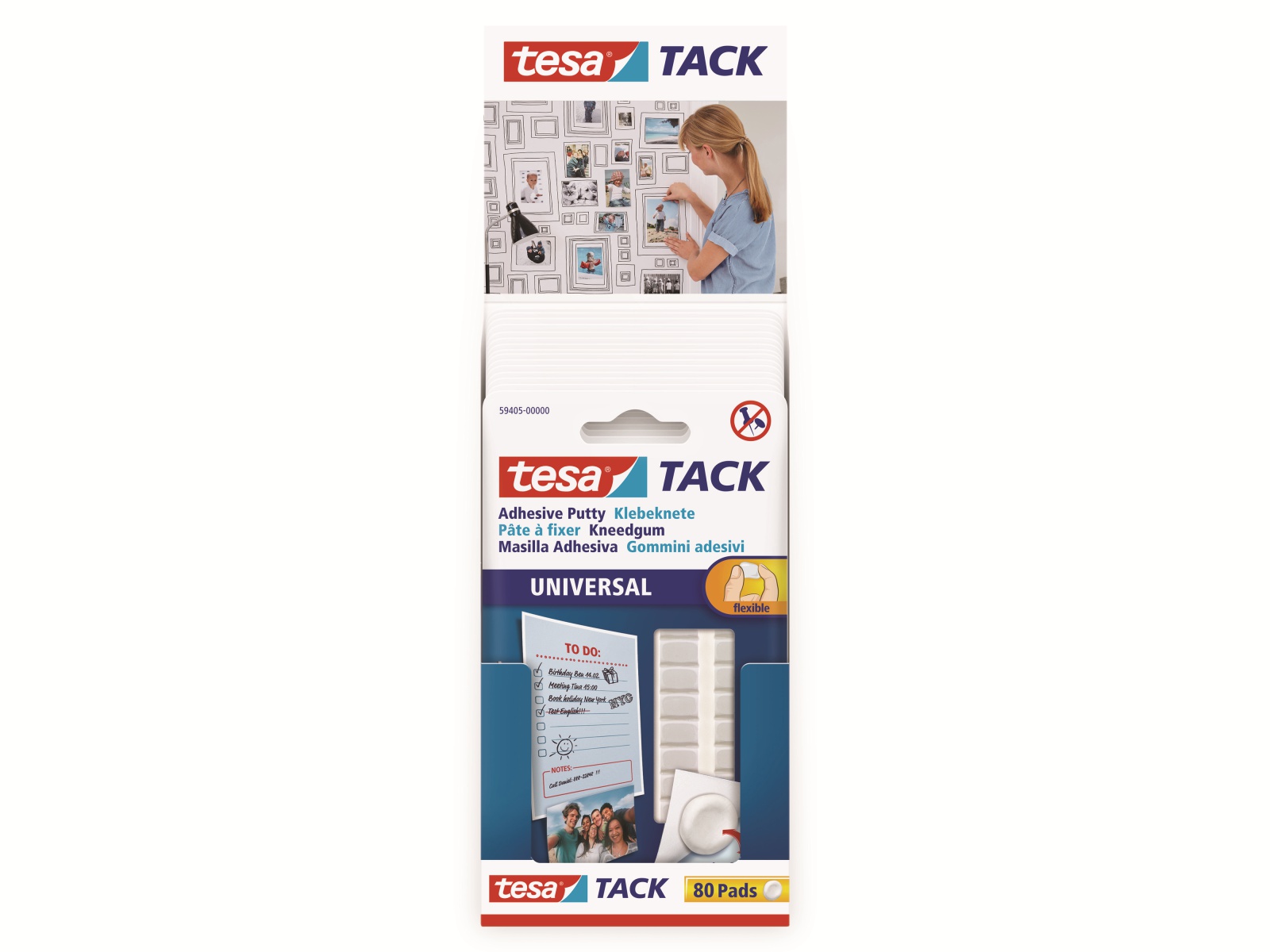 TESA Tack® Klebeknete, 80 Stück, 59405-00000-00