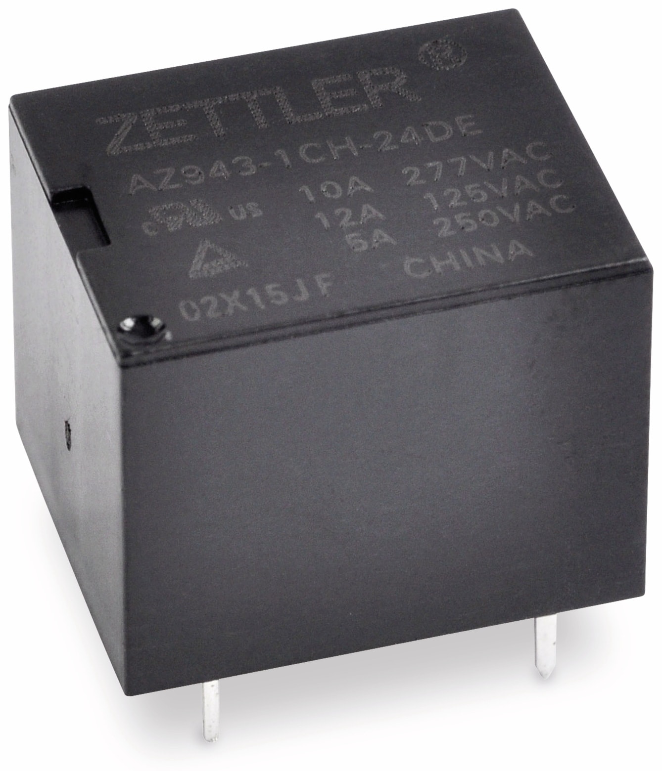 ZETTLER Relais AZ943-1CH-12DE, print, 12 V-, 10 A, 1xUM ZETTLER Relais AZ943-1CH-12DE, print, 12 V-, 10 A, 1xUM