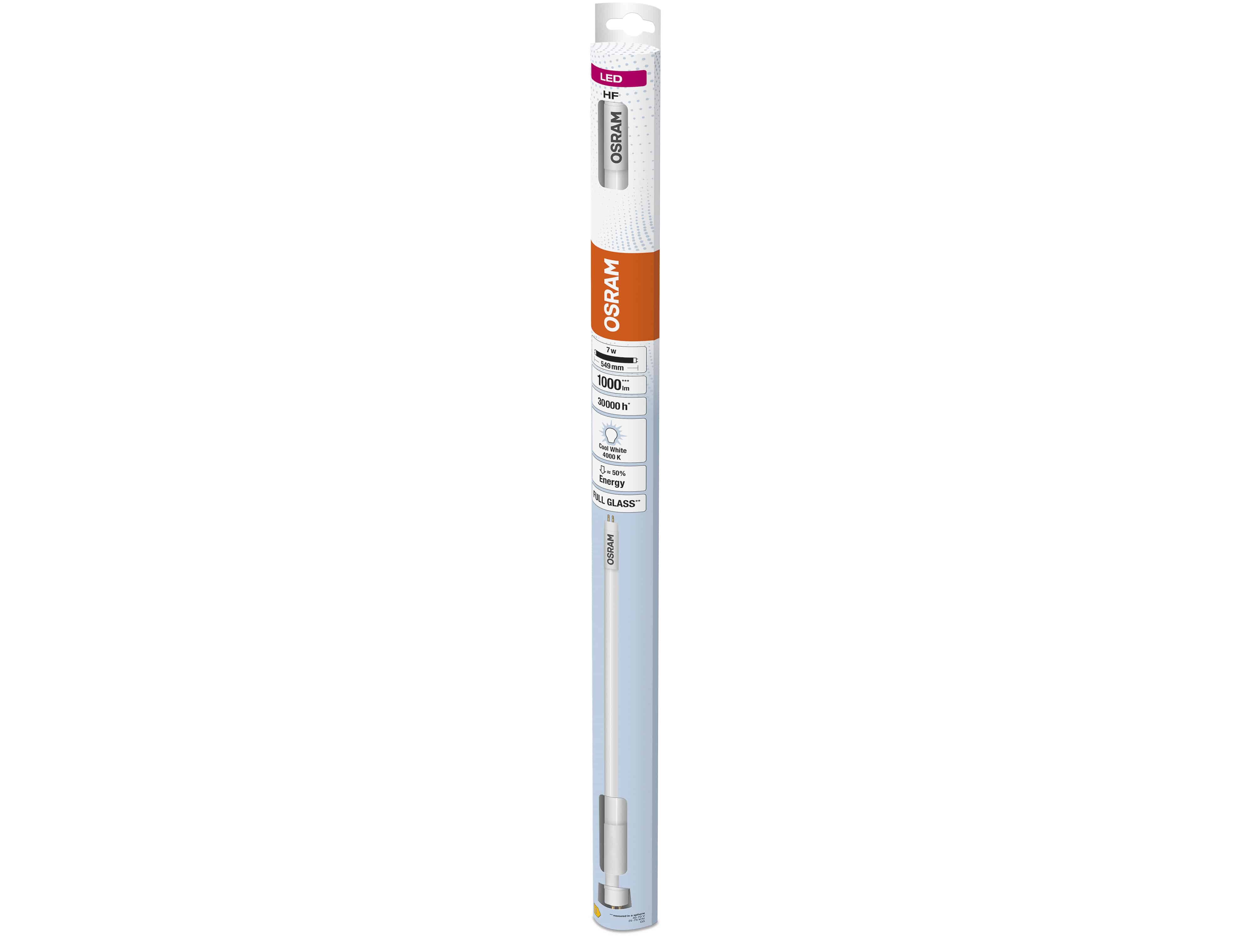 OSRAM LED-Röhre, T5, 549mm, G5, EEK: E, 7W, 1000lm, 4000K