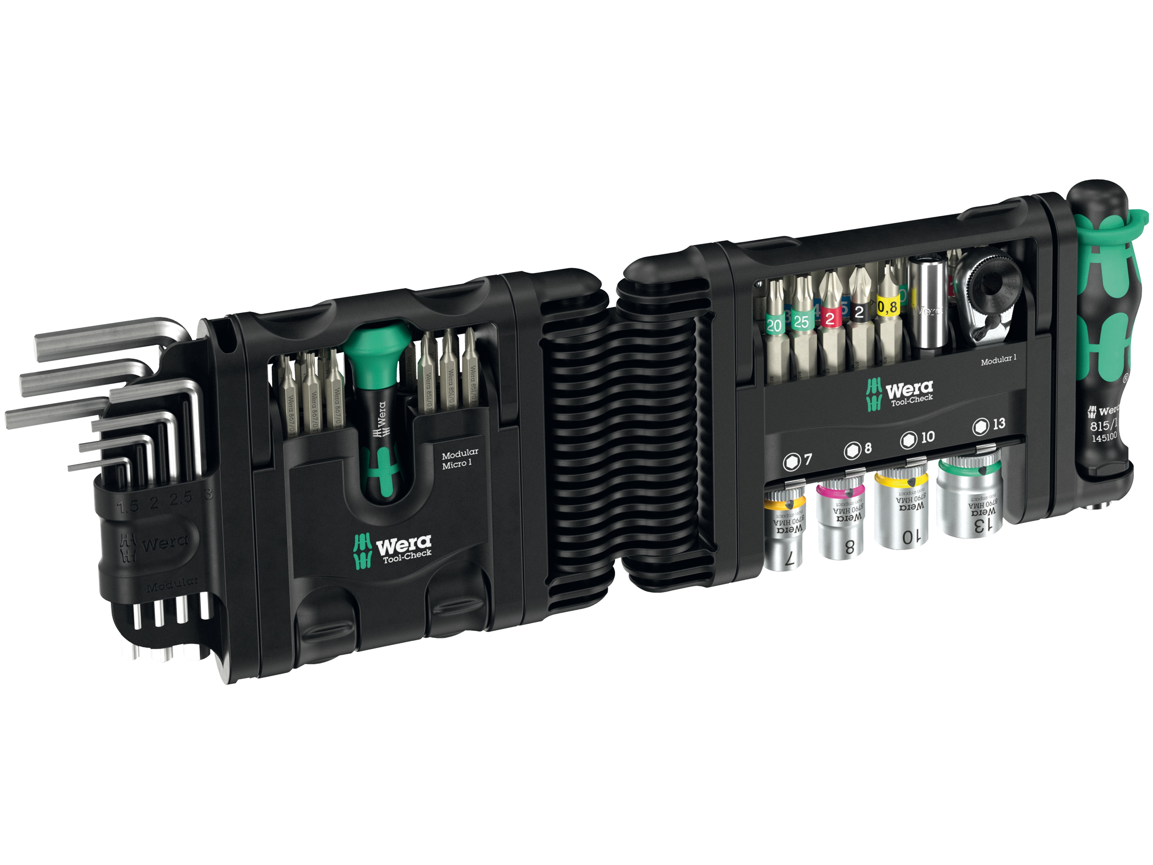 WERA Bi-Set, Tool-Check Modular Set 1, 05049020001, 50-teilig