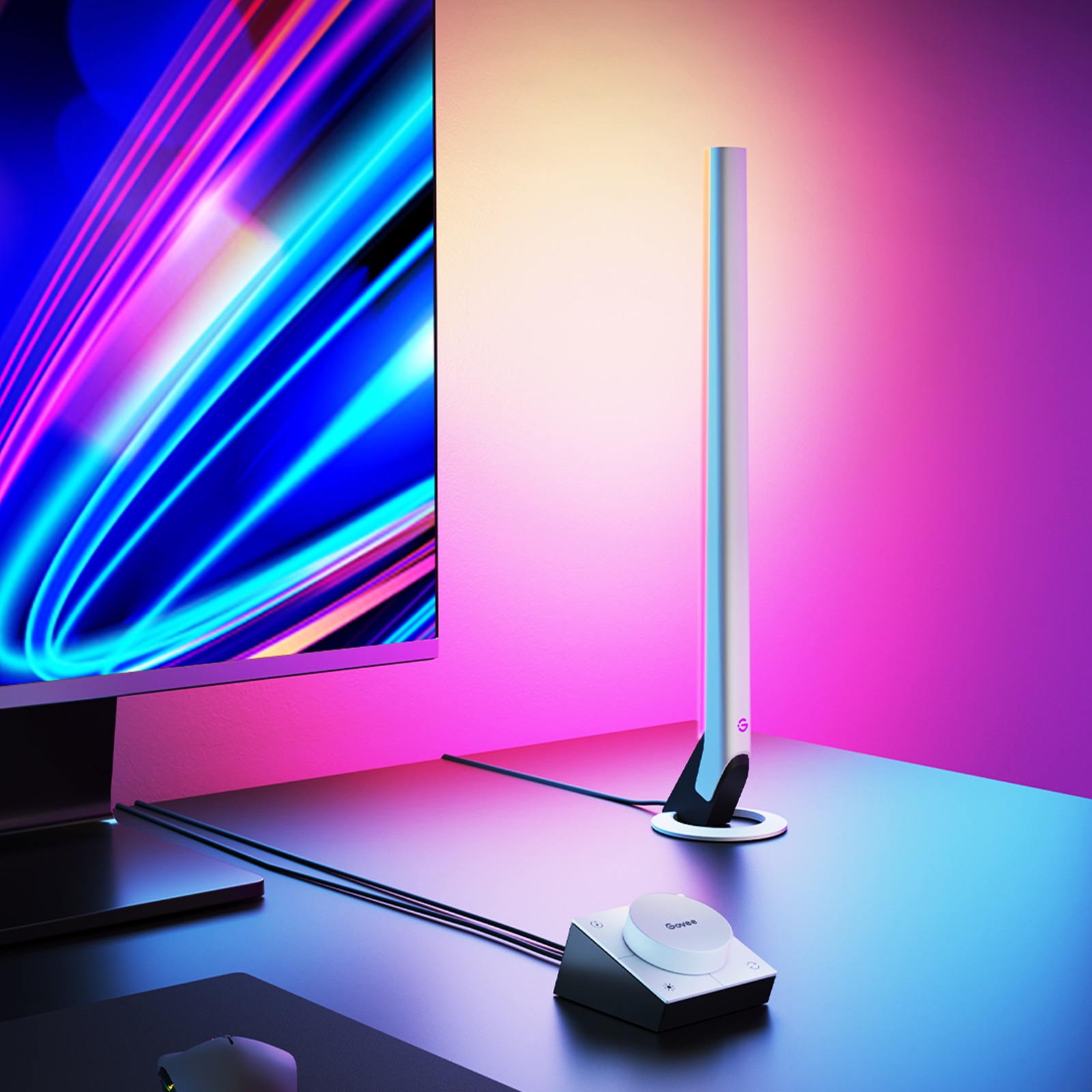 GOVEE LED-Tischleuchte, Gaming Lightbars, smart, EEK: G, dimmbar, RGBIC, 2 Stück GOVEE LED-Tischleuchte, Gaming Lightbars, smart, EEK: G, dimmbar, RGBIC, 2 Stück