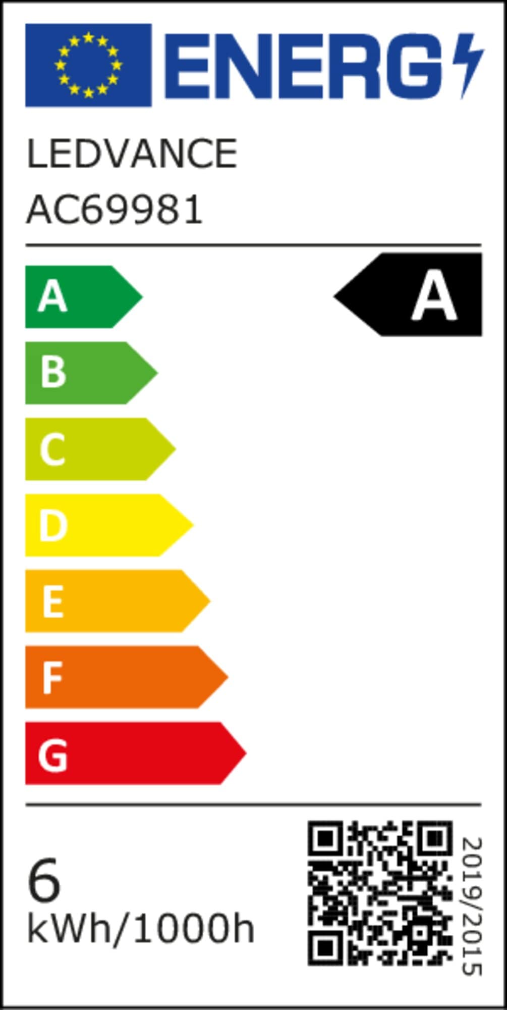 OSRAM LED-Lampe, Kolbenform, E27, 3,8 W, 2700 K, EEK: A, 806 lm, warmweiß