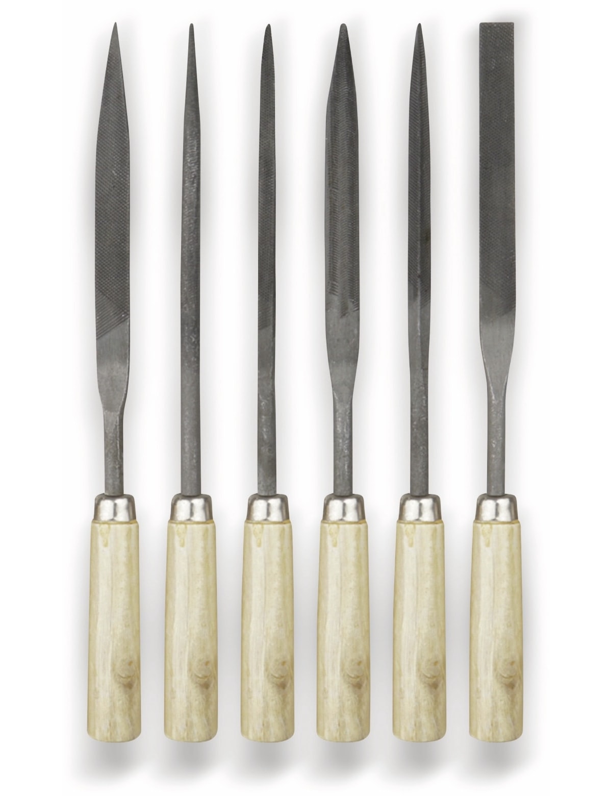 DONAU ELEKTRONIK Schlüsselfeilen Set M59, 6 teilig, 180 mm