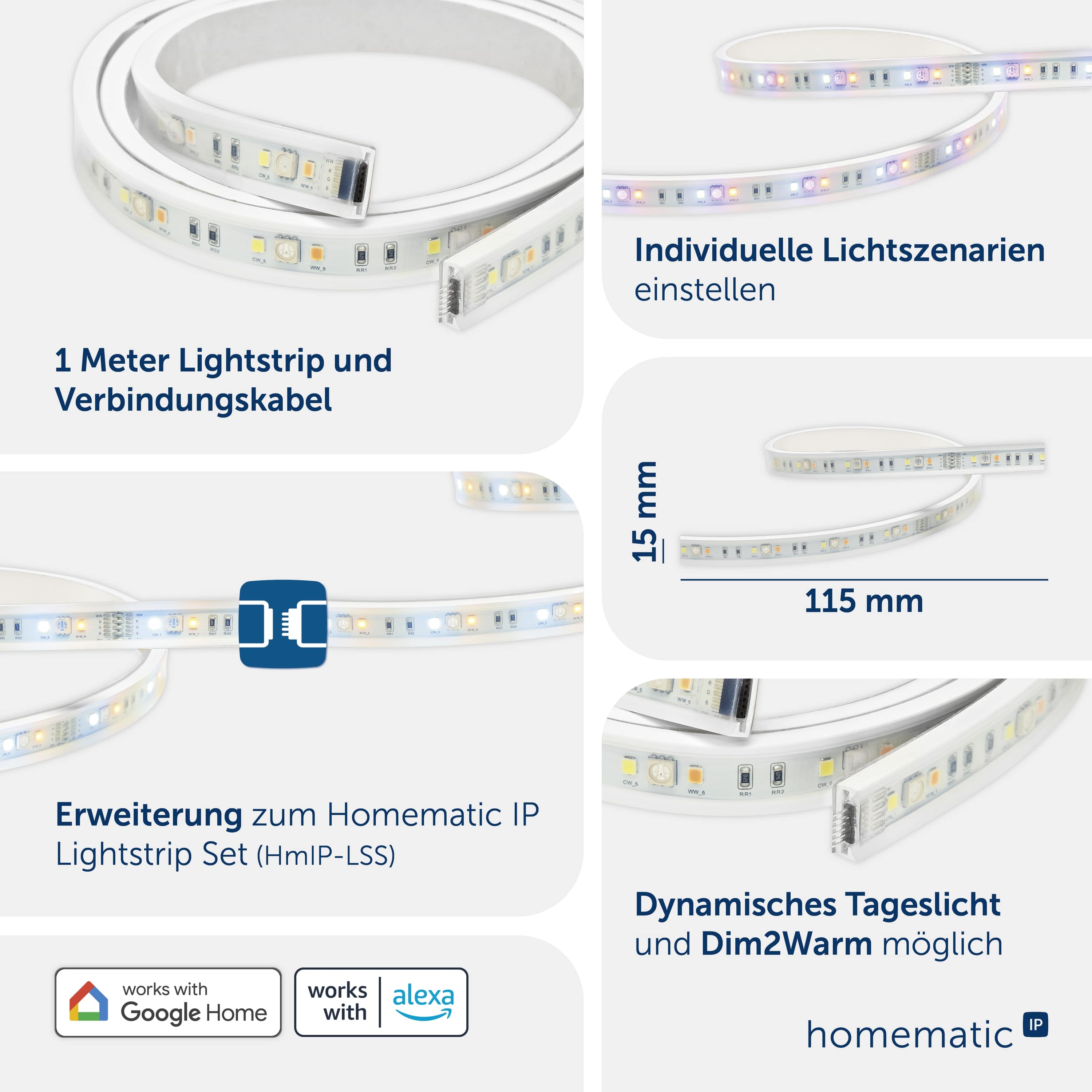 HOMEMATIC IP 160677A0 Lightstrip 1 m HOMEMATIC IP 160677A0 Lightstrip 1 m