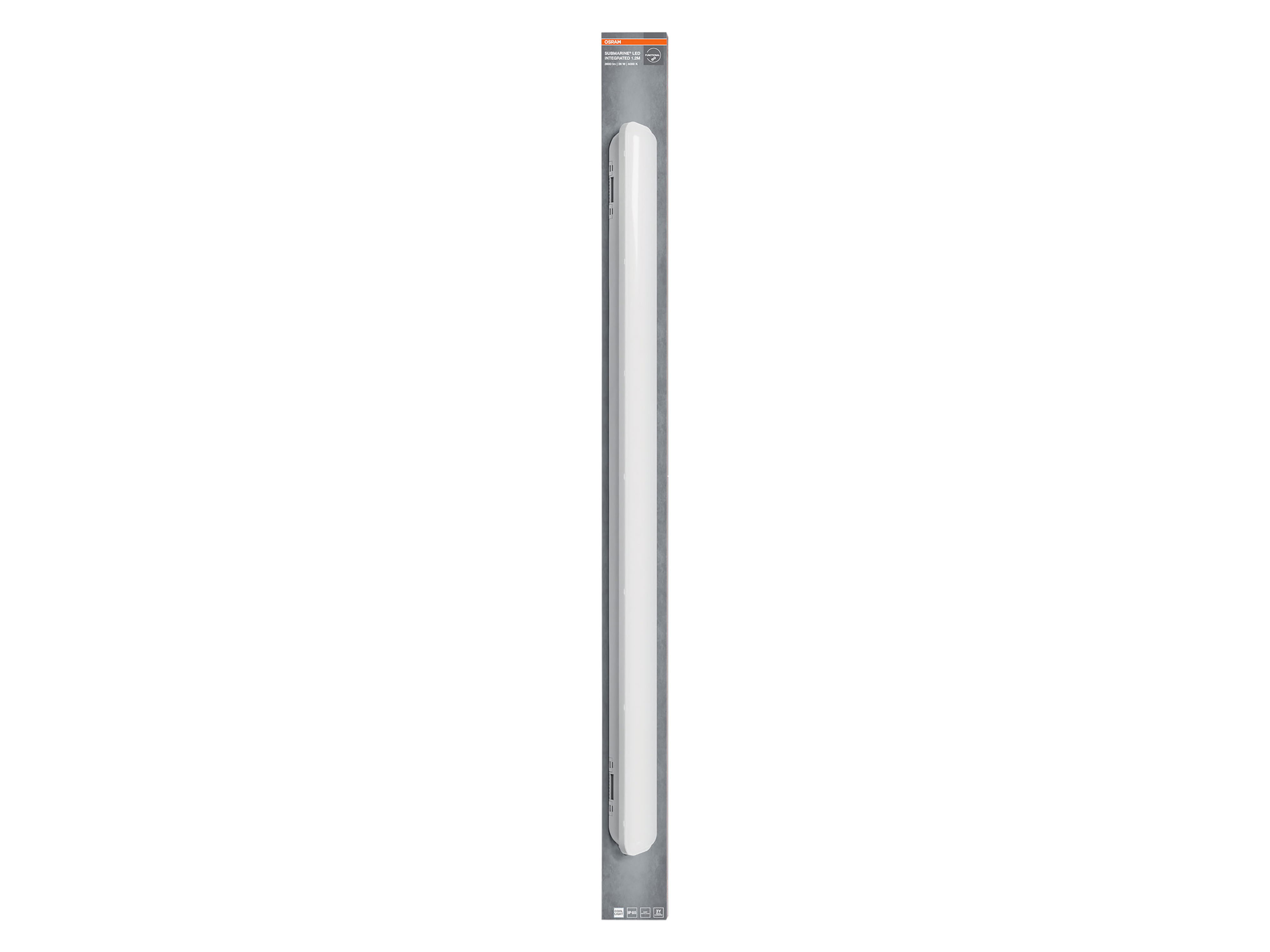 OSRAM LED-Feuchtraumleuchte, 36W, EEK: F, 3000lm, 4000K, IP65, neutralweiß, 1,2m