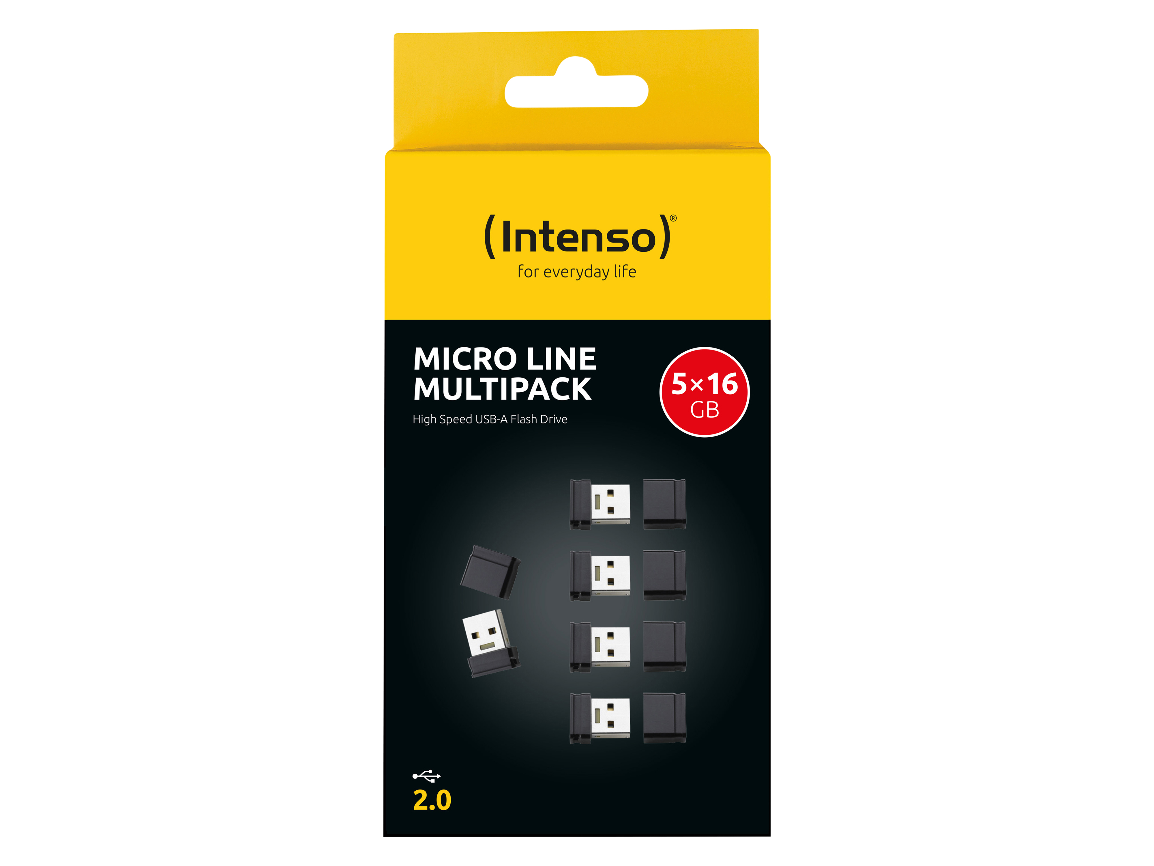 INTENSO USB-Stick Micro Line 3500475 USB 2.0 16GB 5er Pack