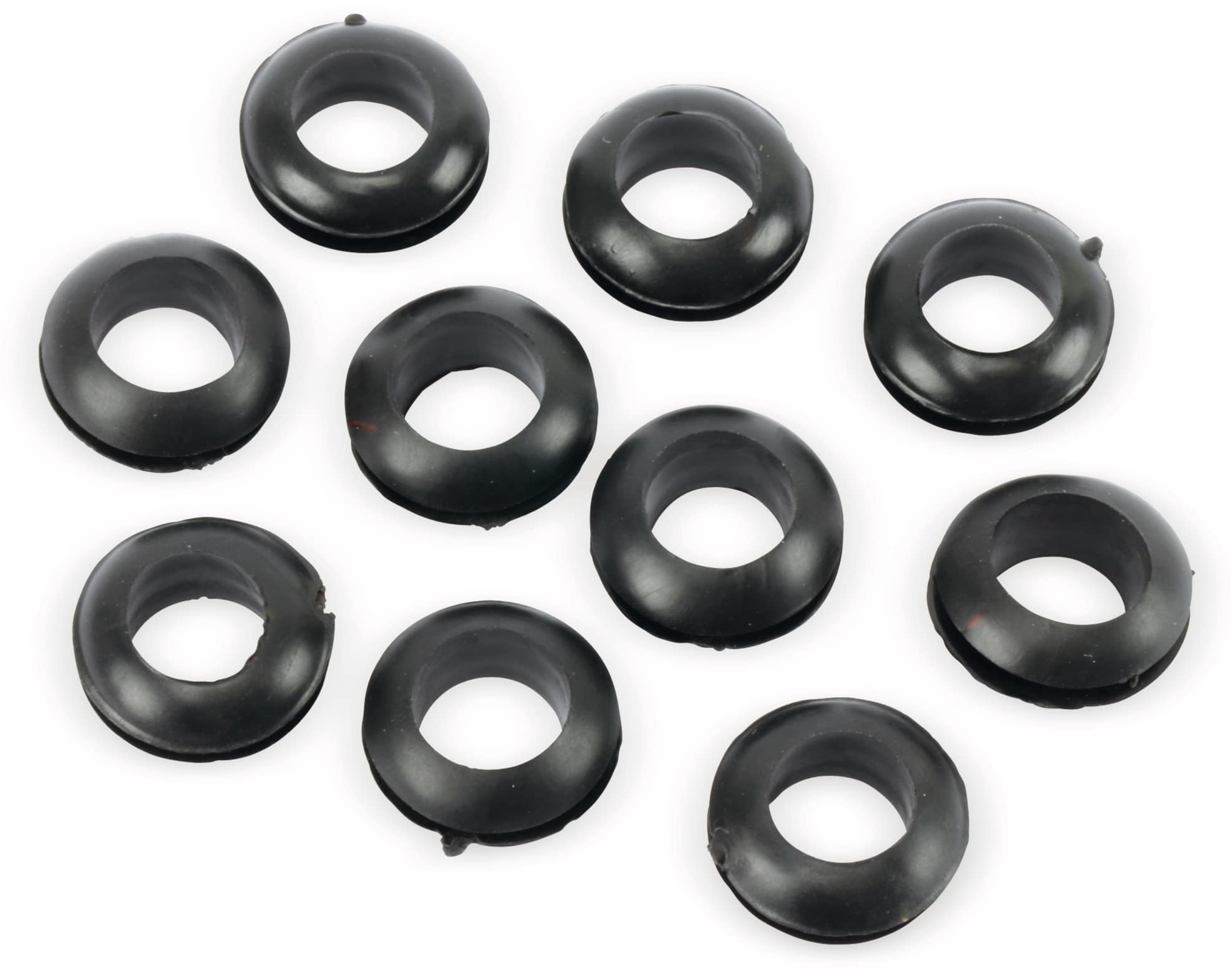 Durchführungstülle, Gummi, 10/17 mm, schwarz, 10 St. Durchführungstülle, Gummi, 10/17 mm, schwarz, 10 St.